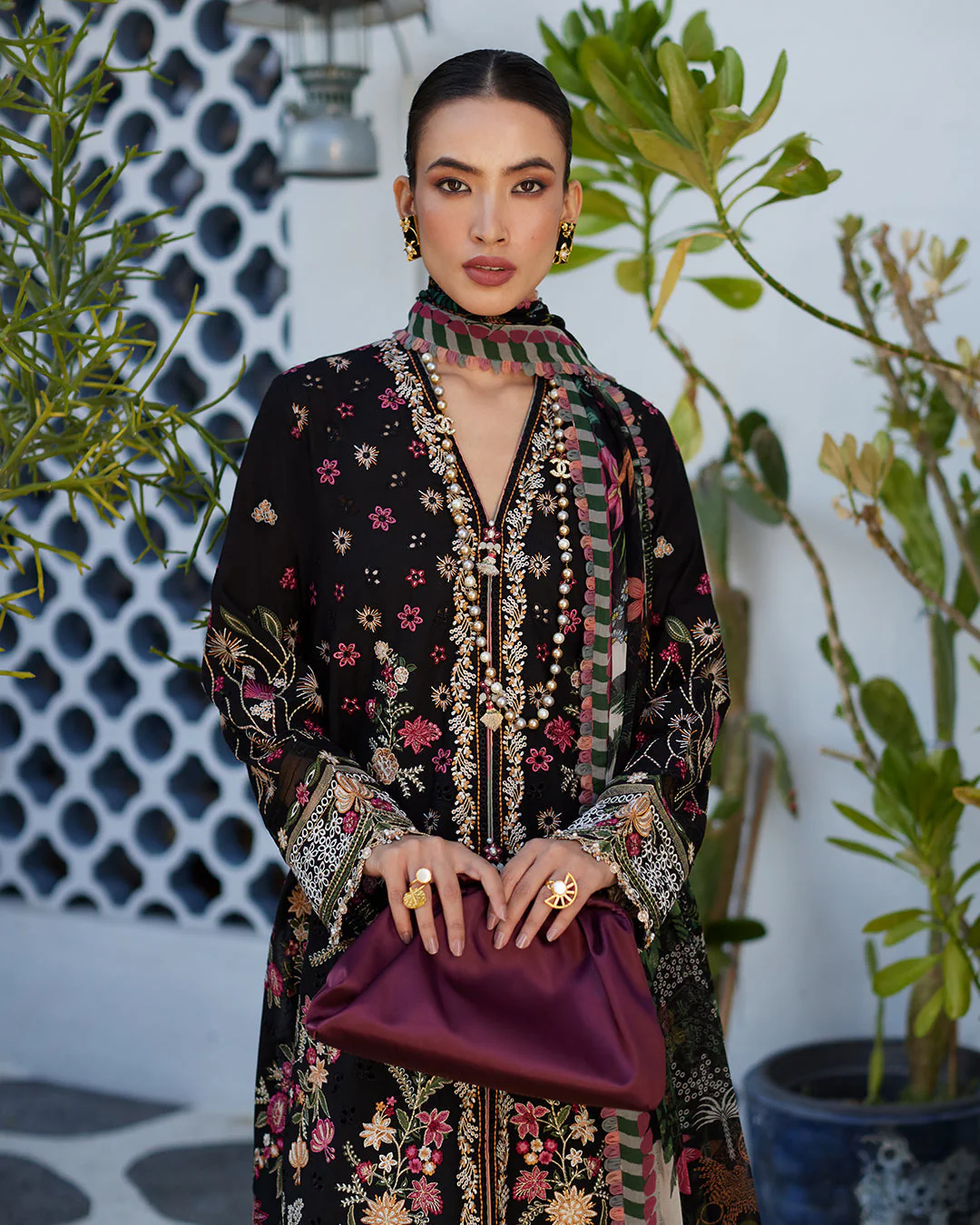 Faiza Saqlain Liliana x Palak Tiwari Luxury Lawn Collection 2024 – Merle - Image 5