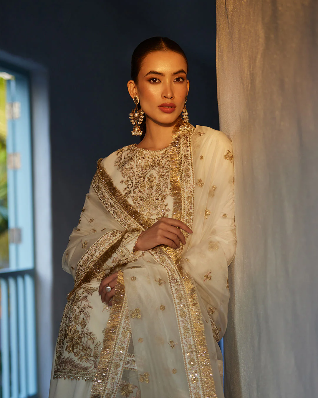 Faiza Saqlain Liliana x Palak Tiwari Luxury Lawn Collection 2024 – Mirhana - Image 3