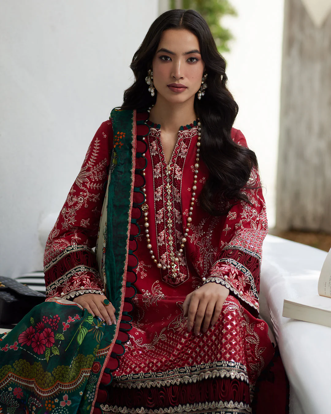Faiza Saqlain Liliana x Palak Tiwari Luxury Lawn Collection 2024 – Sivana - Image 3
