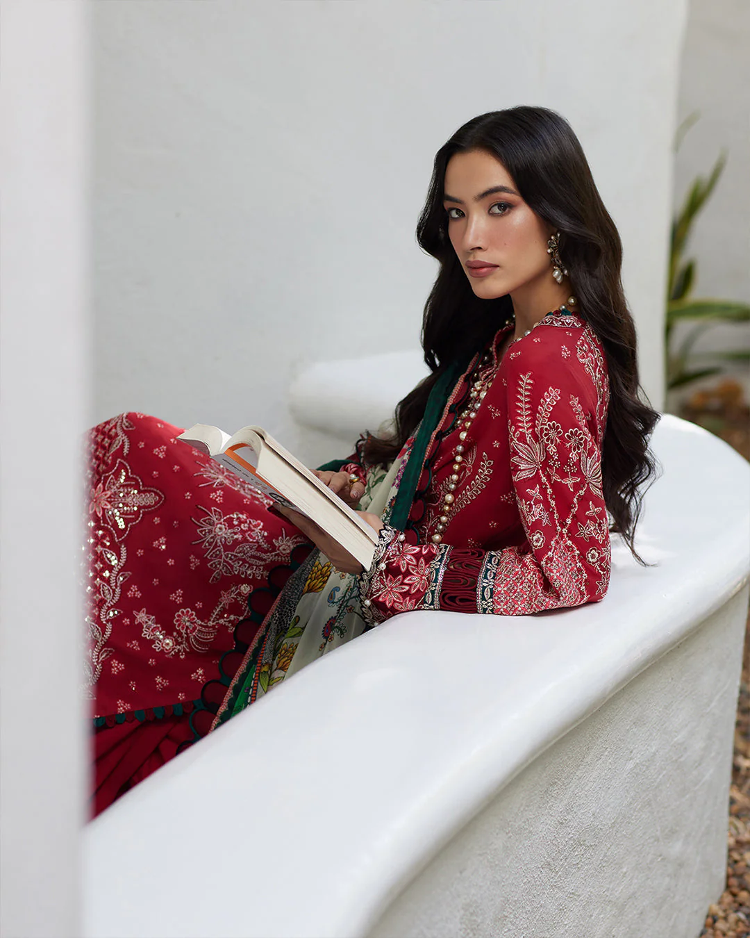 Faiza Saqlain Liliana x Palak Tiwari Luxury Lawn Collection 2024 – Sivana - Image 6