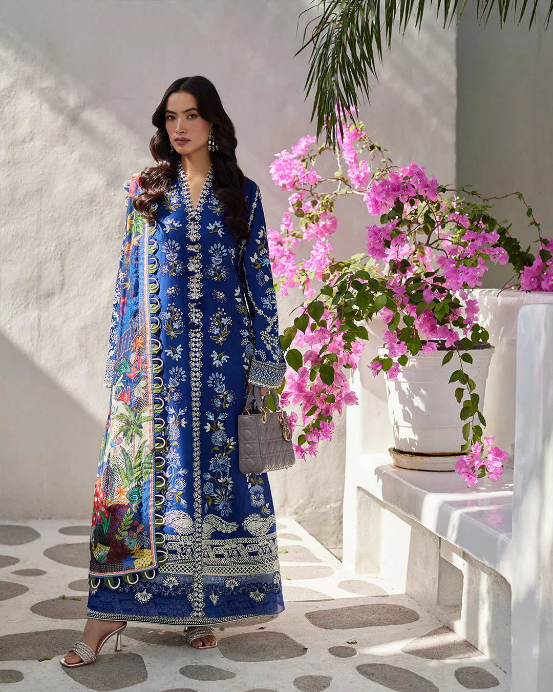 Faiza Saqlain Liliana x Palak Tiwari Luxury Lawn Collection 2024 – Veira - Image 3
