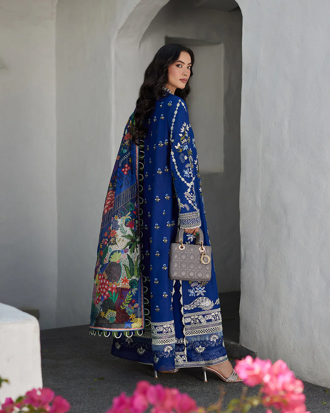 Faiza Saqlain Liliana x Palak Tiwari Luxury Lawn Collection 2024 – Veira - Image 5