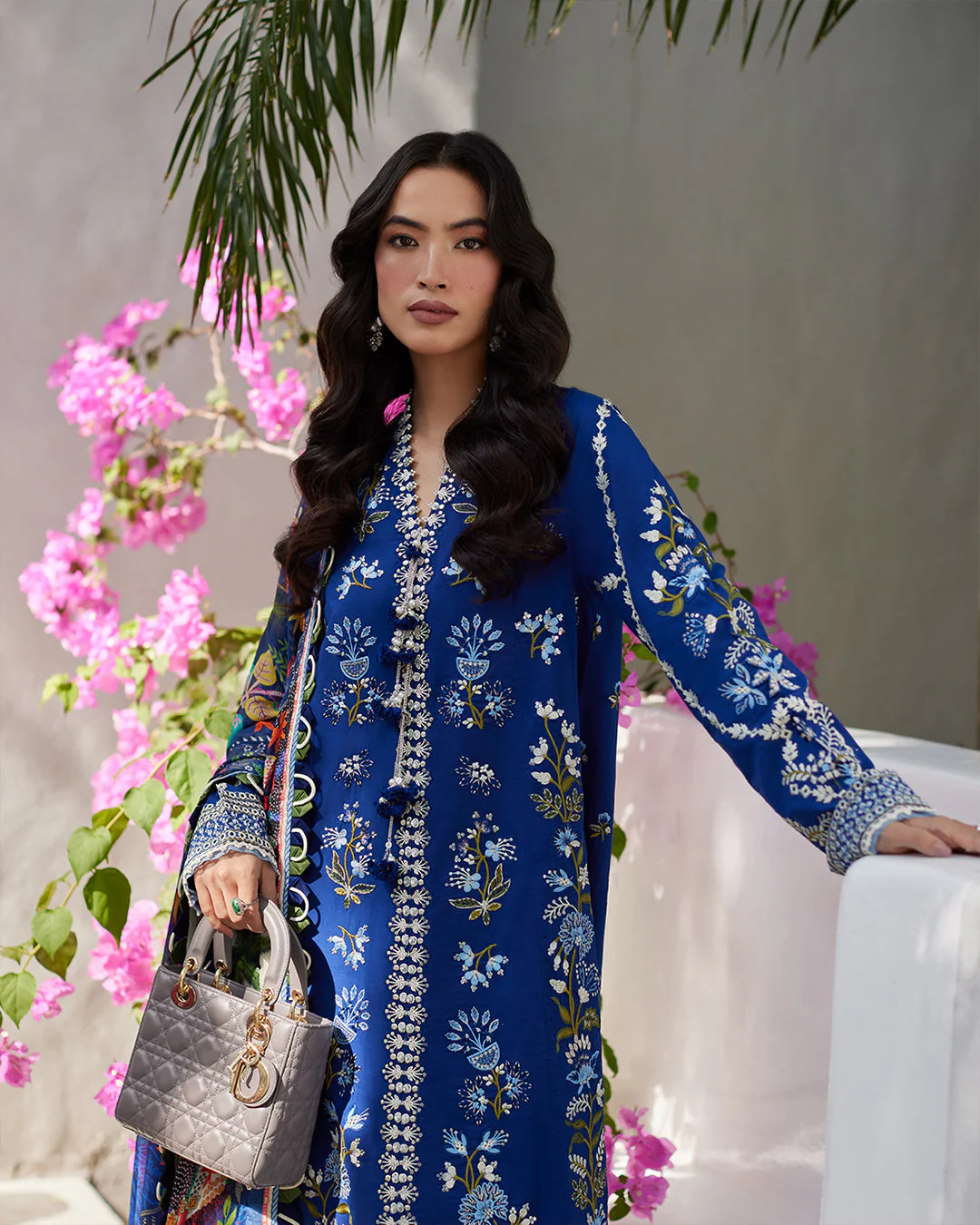 Faiza Saqlain Liliana x Palak Tiwari Luxury Lawn Collection 2024 – Veira - Image 6