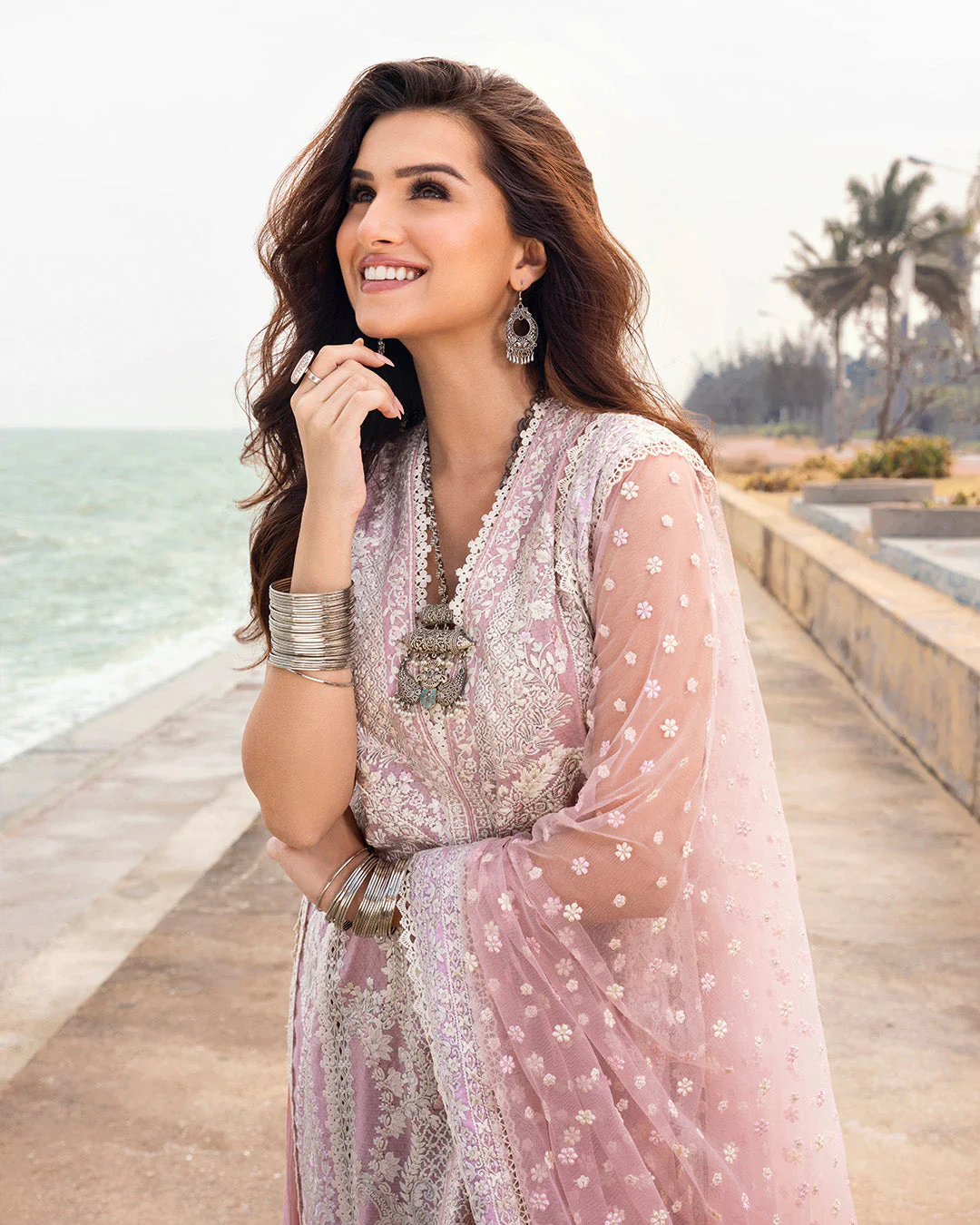 Faiza Saqlain Zinnia Luxury Lawn – Amaryllis