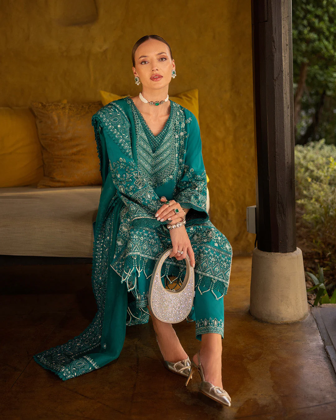 Faiza Saqlain Zinnia Luxury Lawn – Calla - Image 2