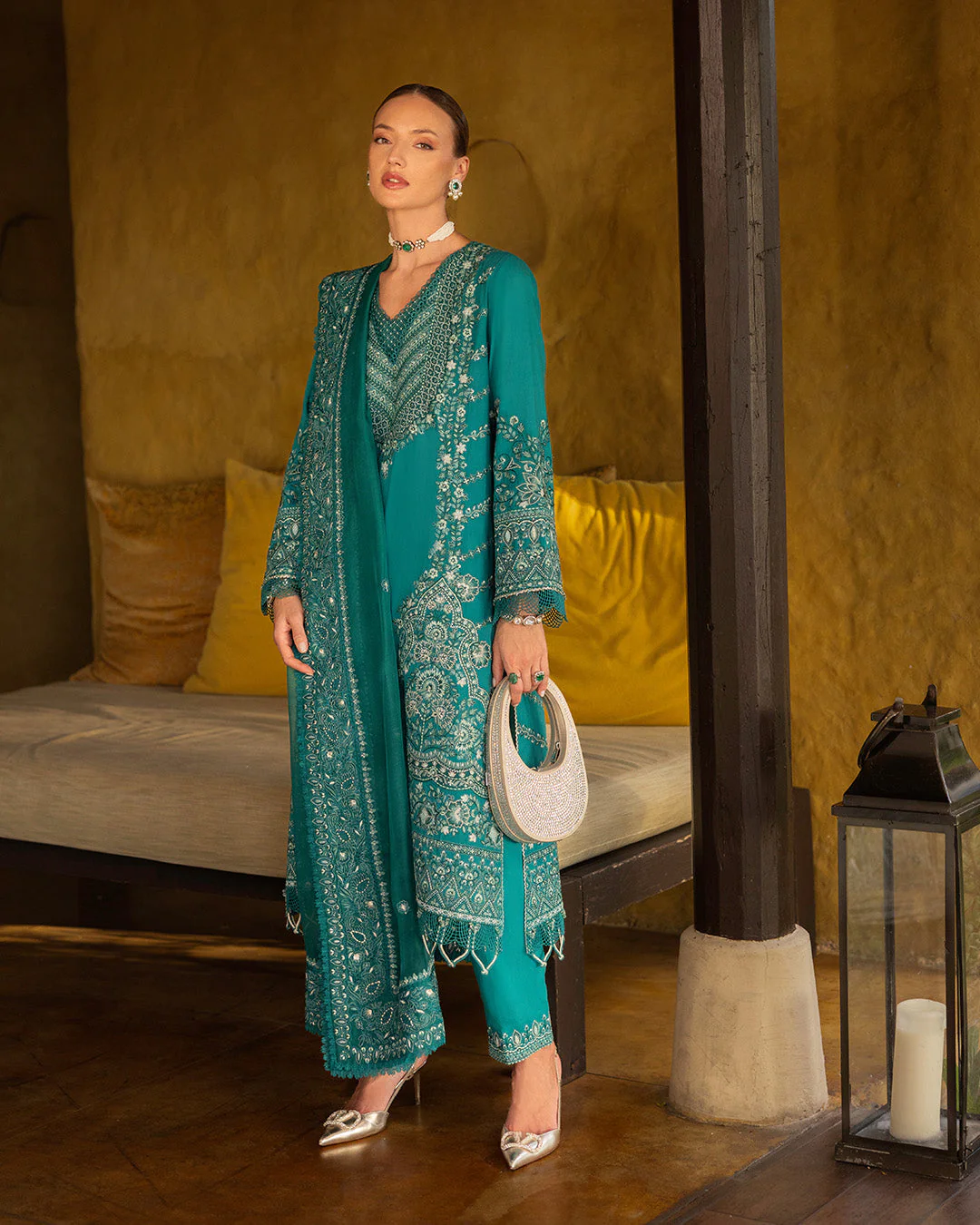 Faiza Saqlain Zinnia Luxury Lawn – Calla - Image 3