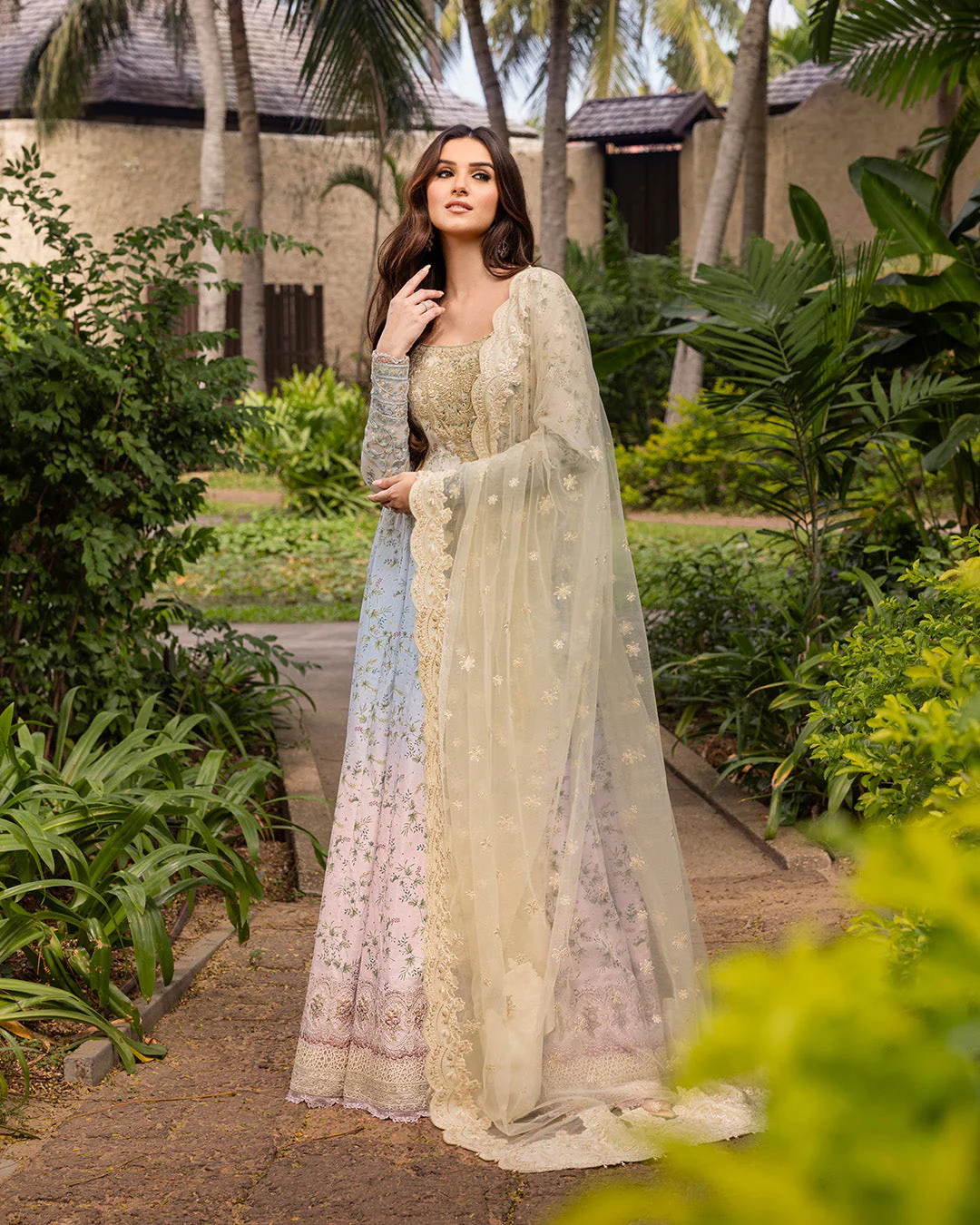 Faiza Saqlain Zinnia Luxury Lawn – Freesia