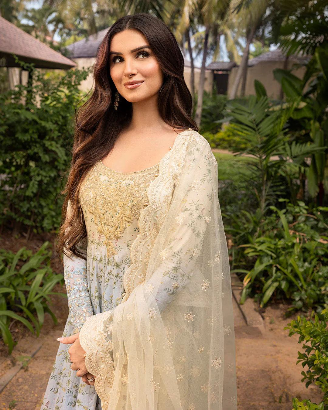 Faiza Saqlain Zinnia Luxury Lawn – Freesia - Image 2