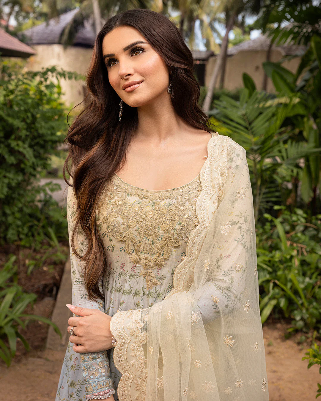 Faiza Saqlain Zinnia Luxury Lawn – Freesia - Image 6