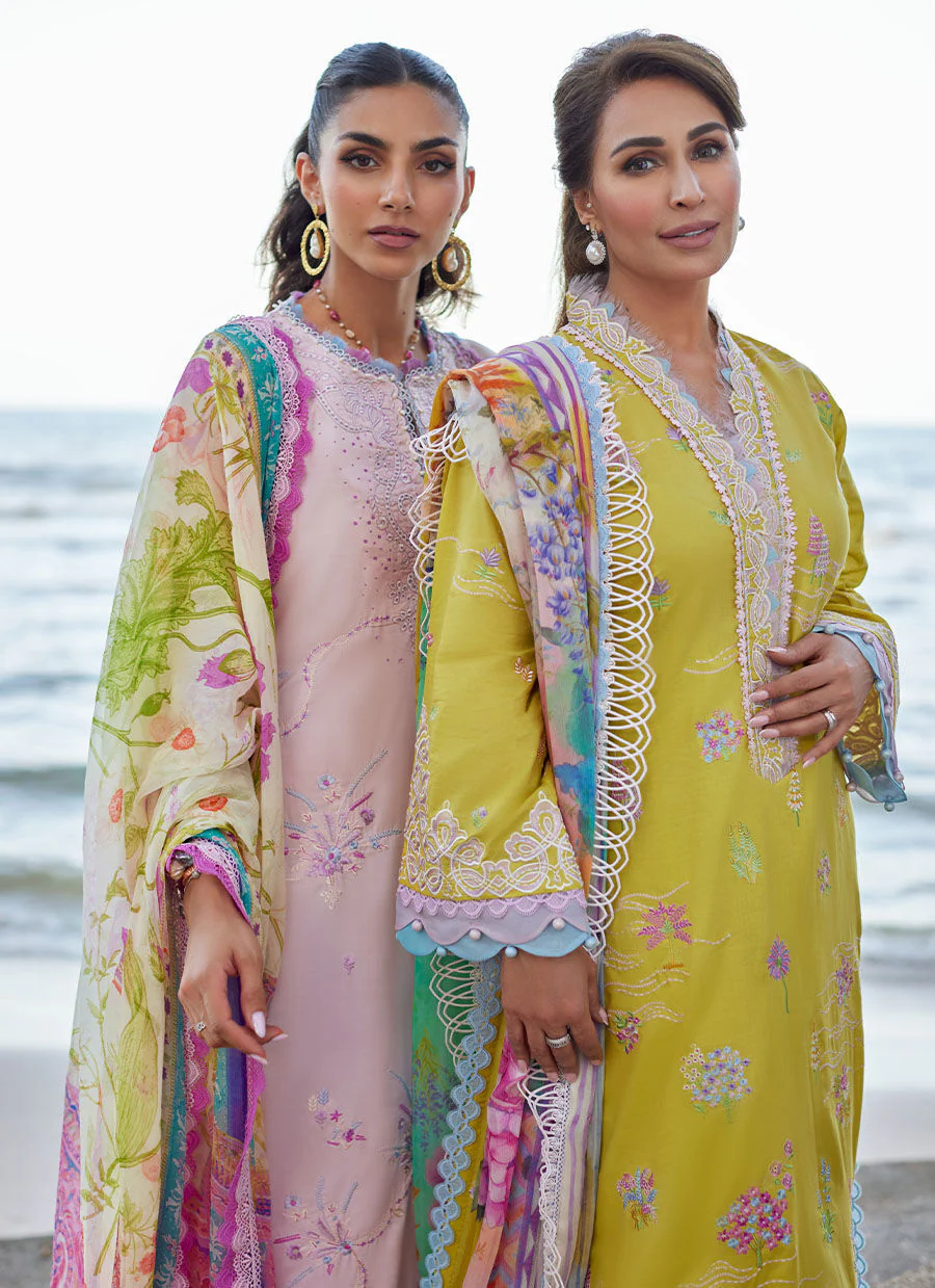 Farah Talib Aziz Suay Luxury Lawn Collection – Kelaya Kiwi - Image 9