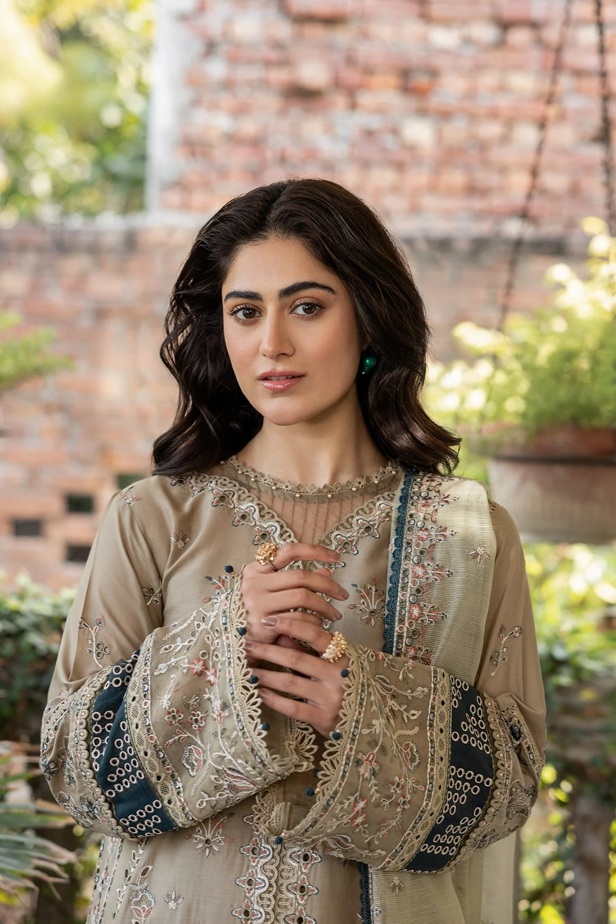 Farasha Bahaar Embroidered Lawn Collection – Whimsical Sage - Image 7