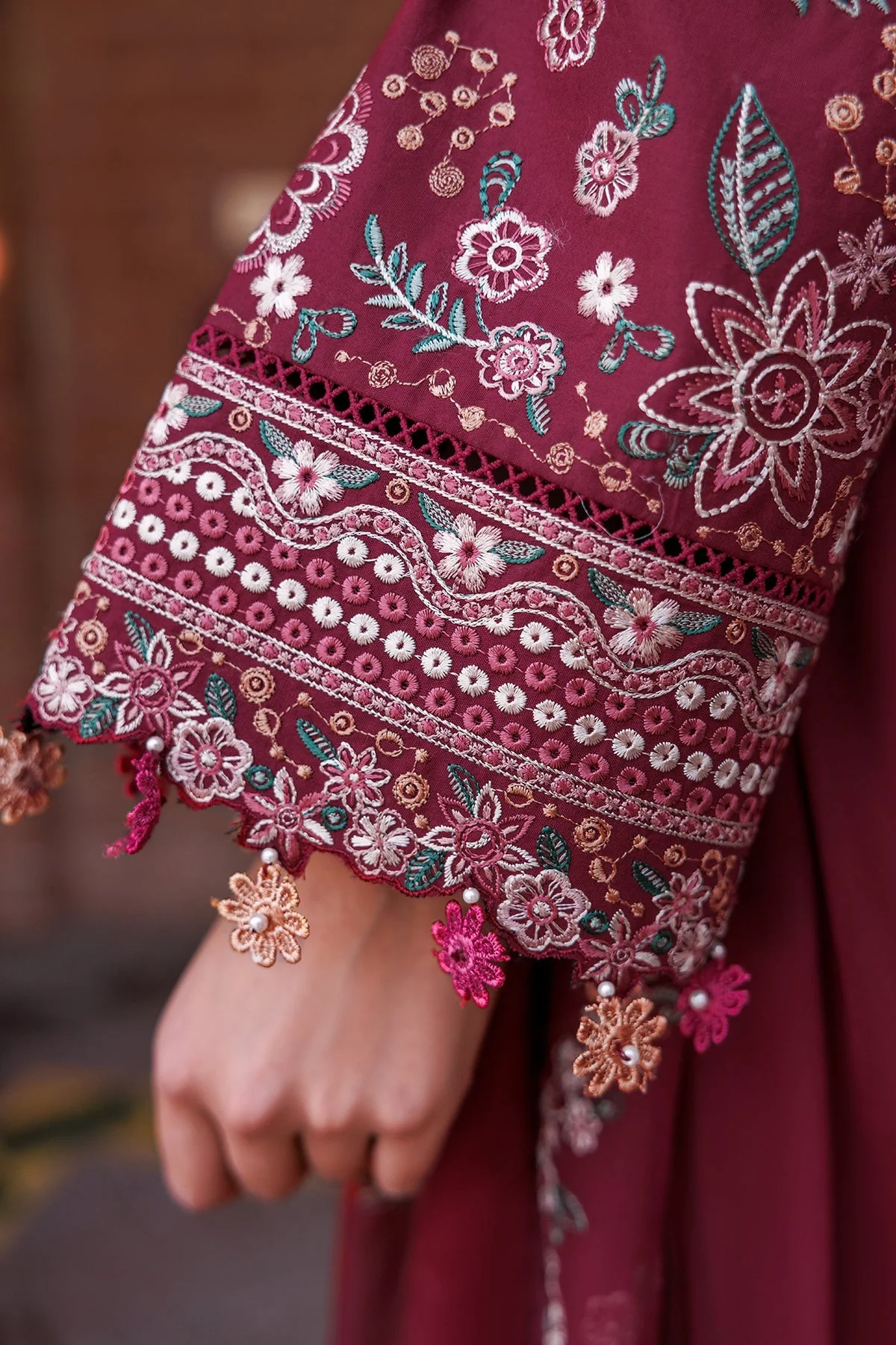 Farasha Dastoor Embroidered Lawn Collection – Ruby Glam - Image 8