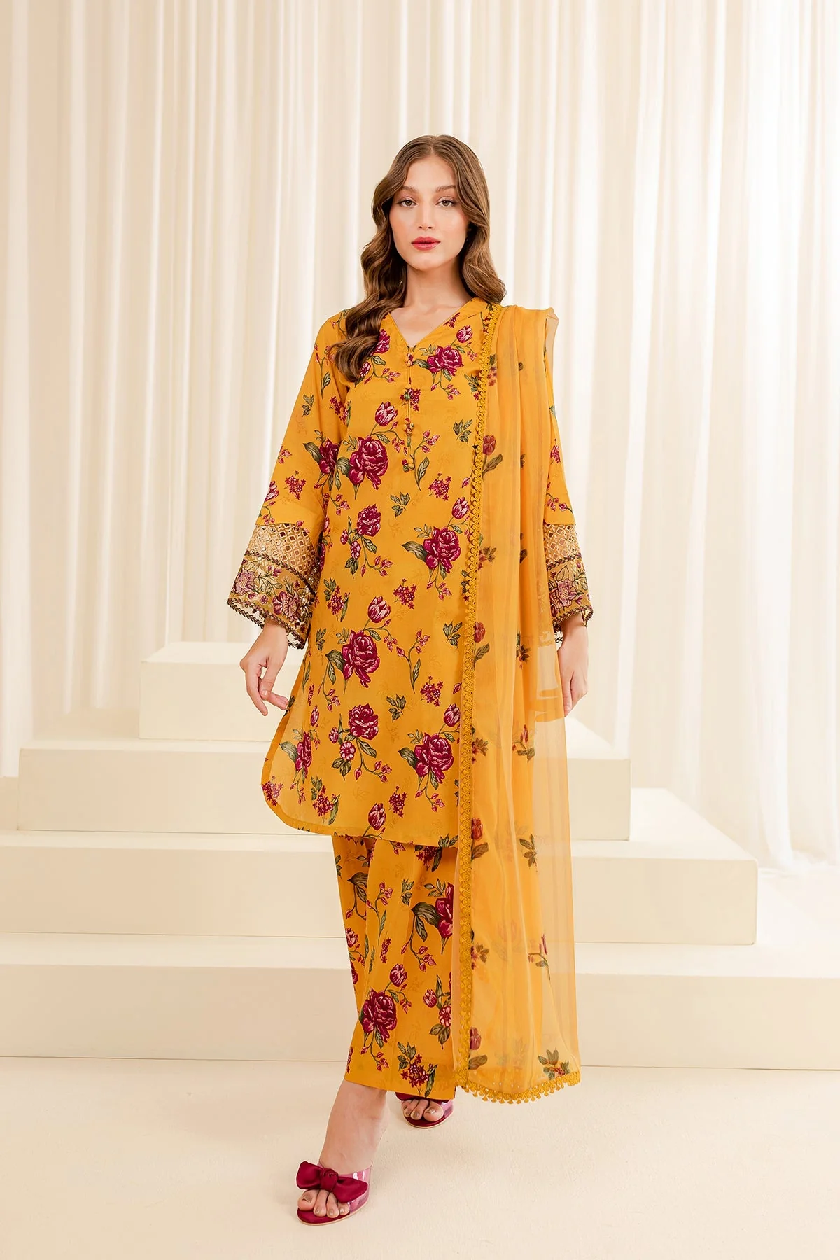 Farasha Embroidered Essentials Lawn Collection 2024 – Summer Sorbet - Image 5