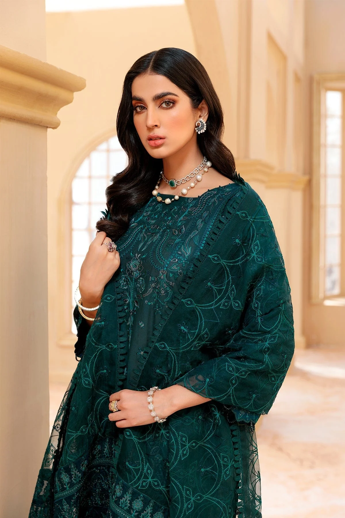 Farasha Festive Lawn Collection 2022 – MOONSTONE - Image 6