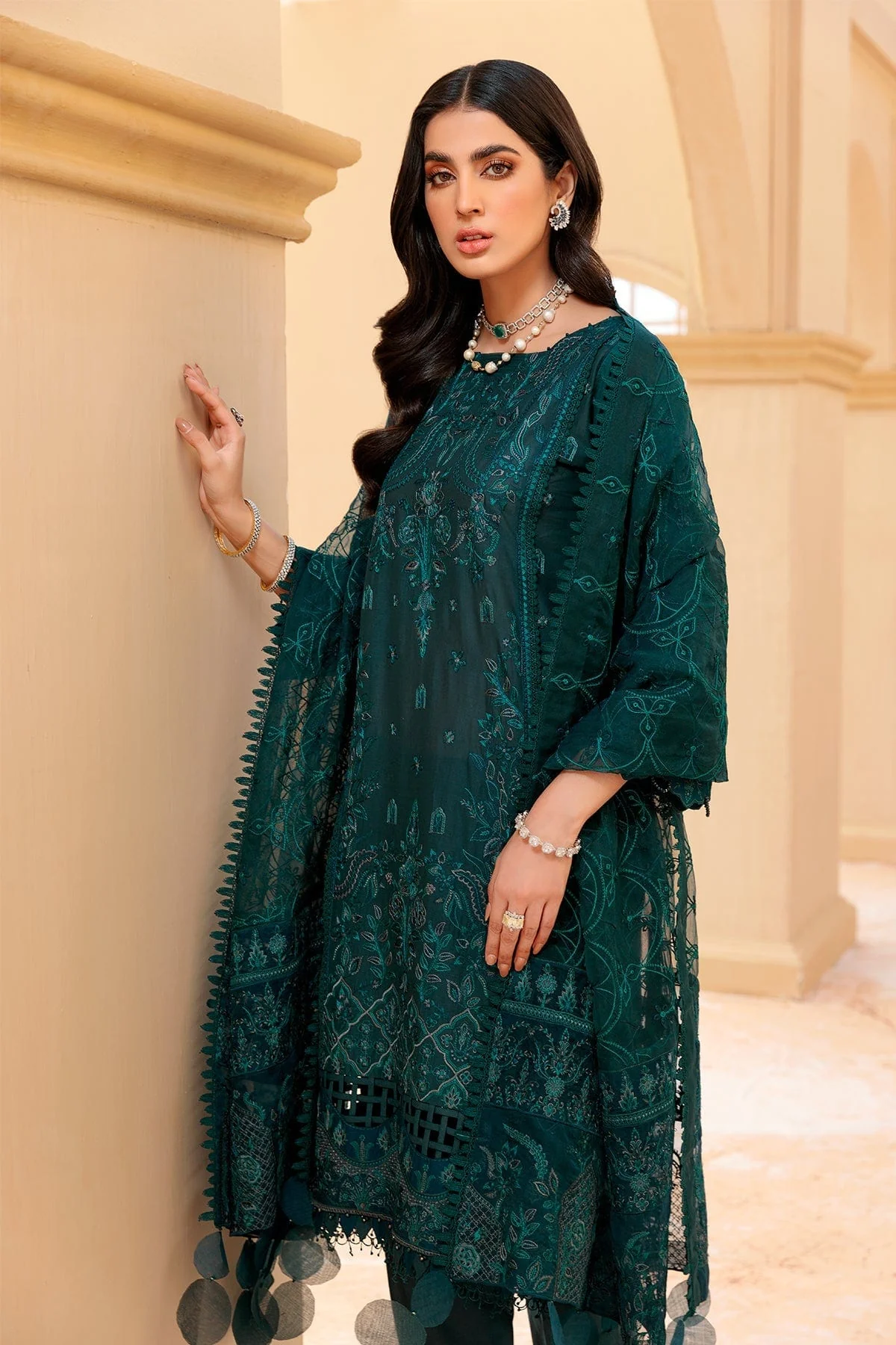 Farasha Festive Lawn Collection 2022 – MOONSTONE - Image 7