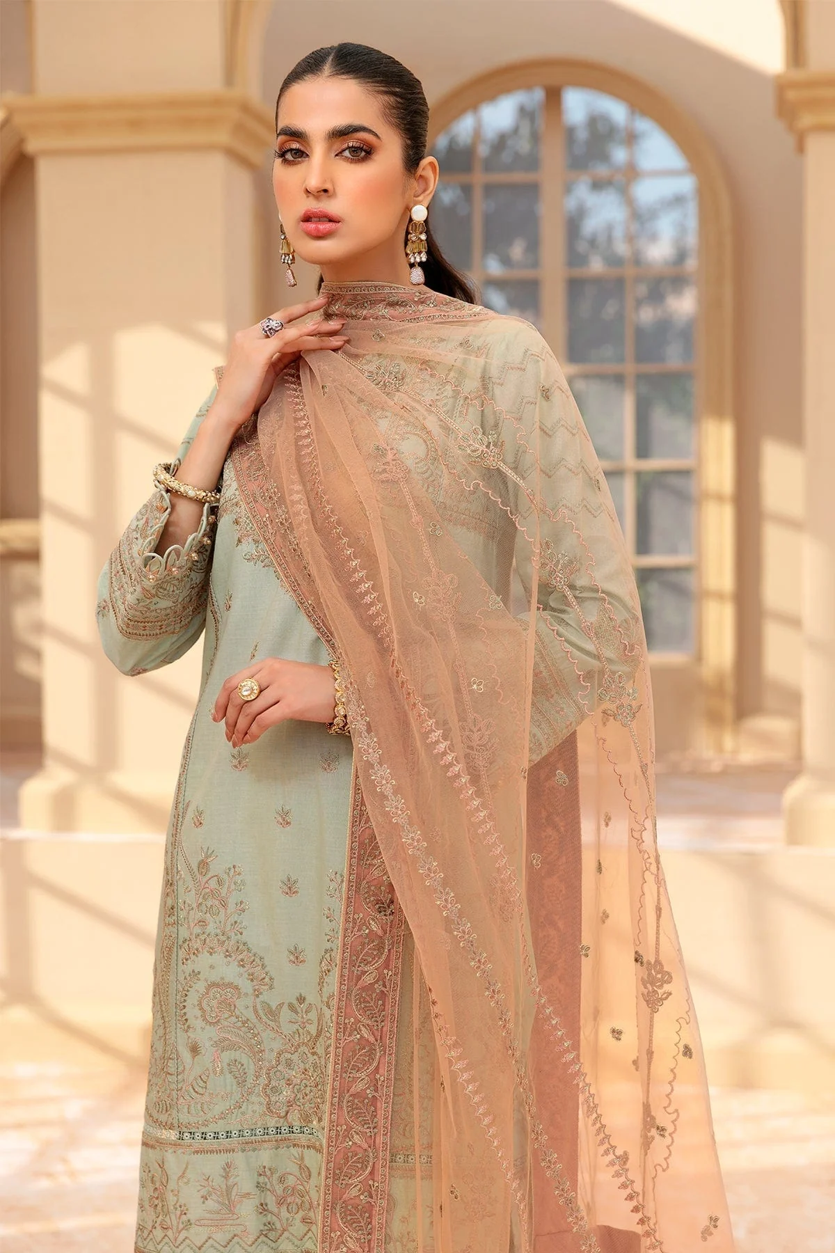Farasha Festive Lawn Collection 2022 – PASTEL AFFAIR - Image 7