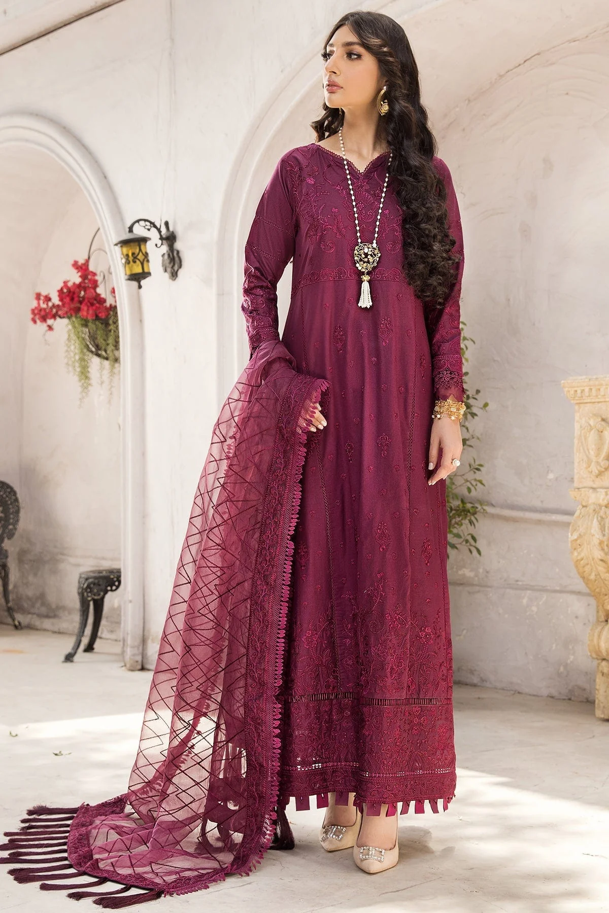 Farasha Meharmaa Festive Lawn Collection 2022 – Azal - Image 7