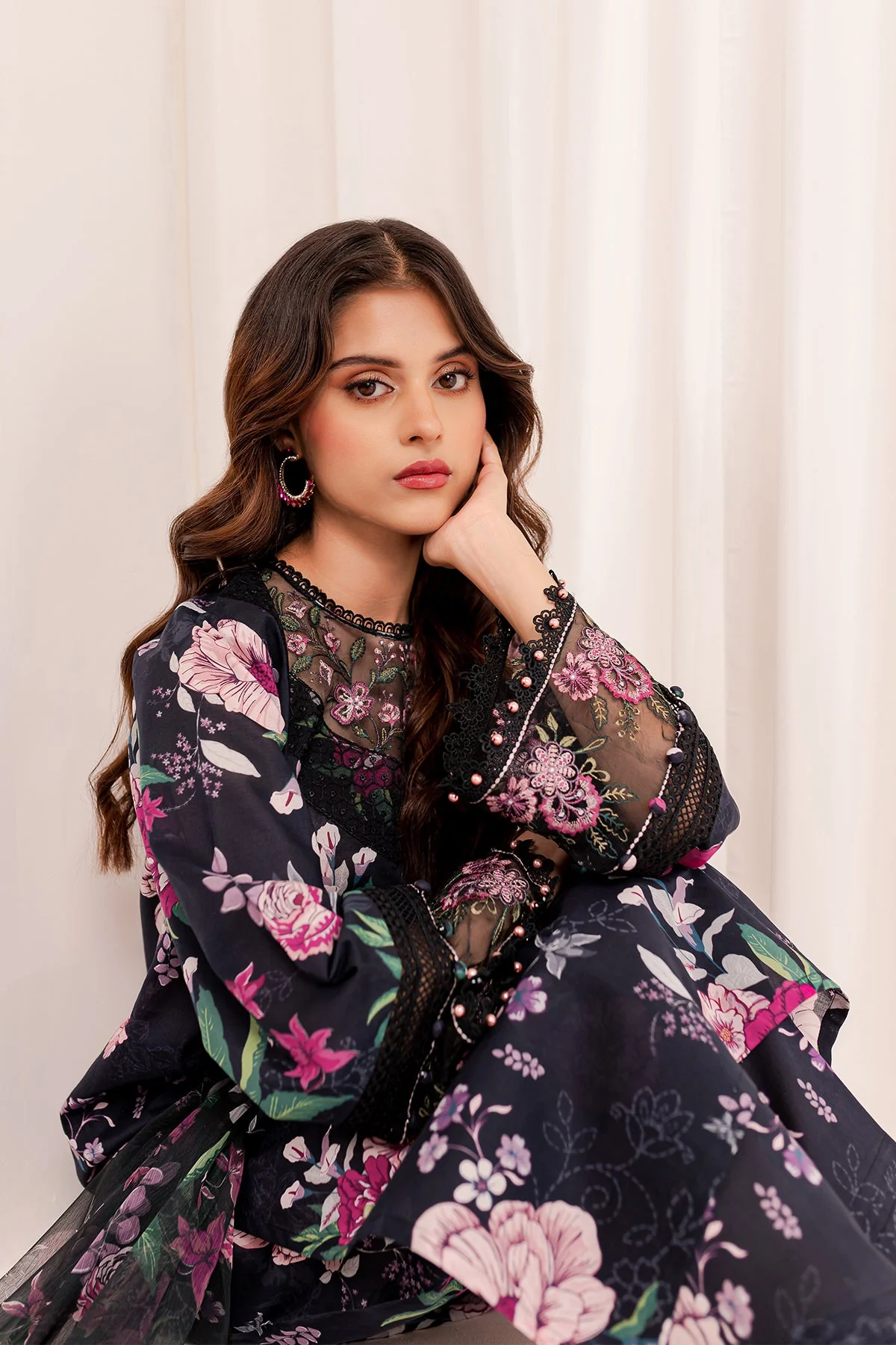 Farasha Printed Lawn Essentials – Blossom - Image 6