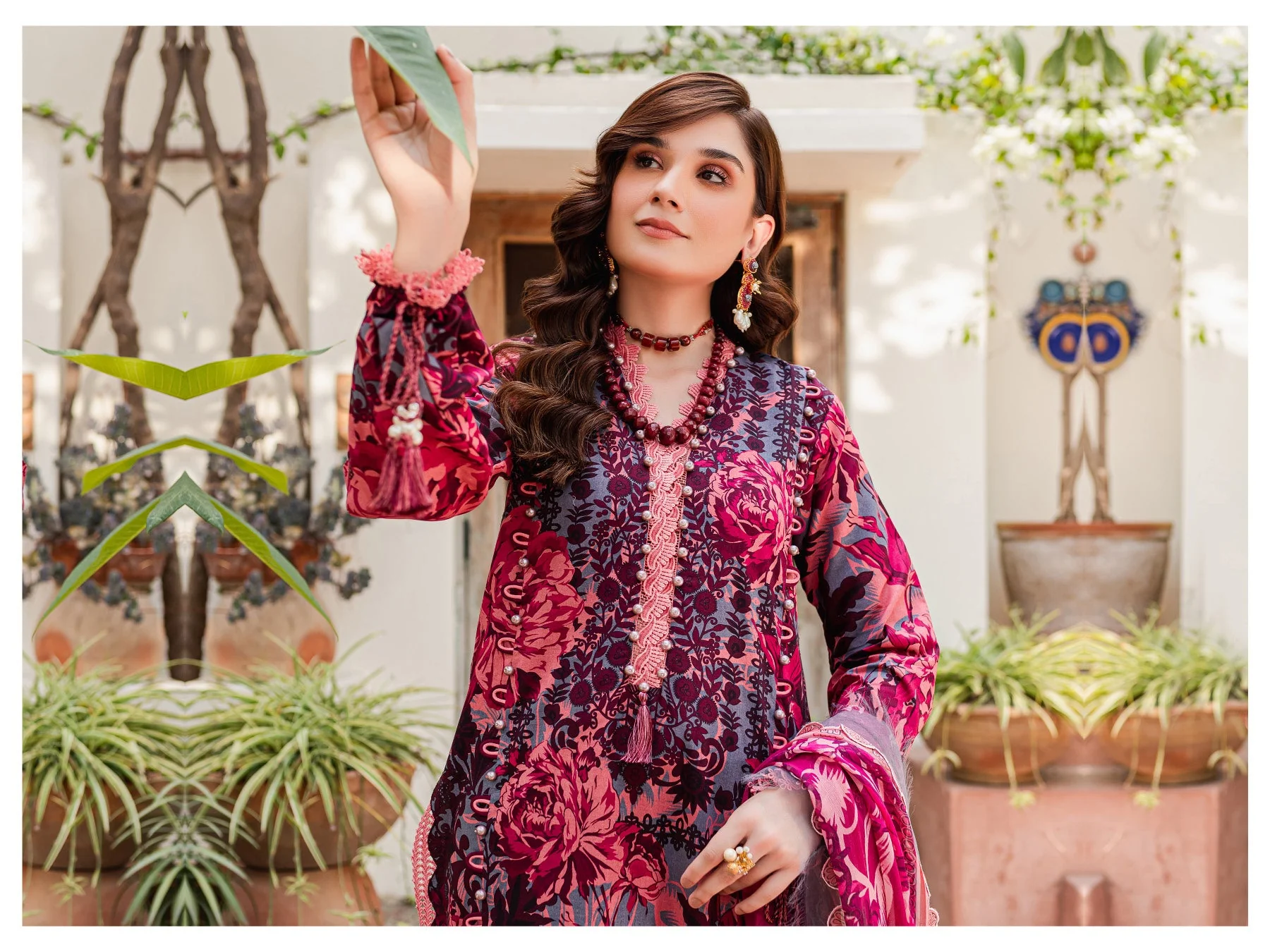 Firdous Lawn Collection with Chiffon Dupatta – 20303-B - Image 3