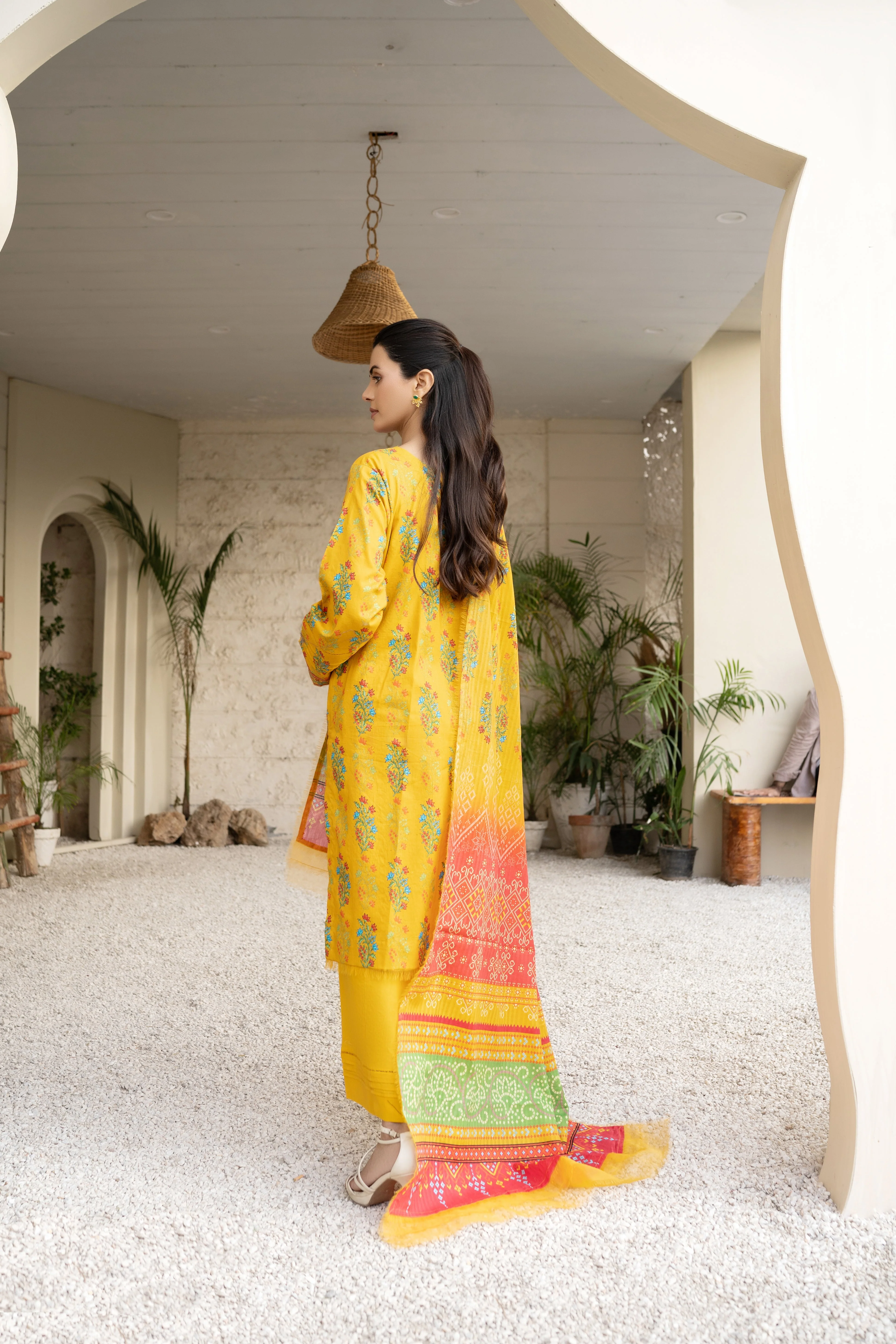 Firdous Resham Printed Cotton Fall '24 – D707 - Image 3