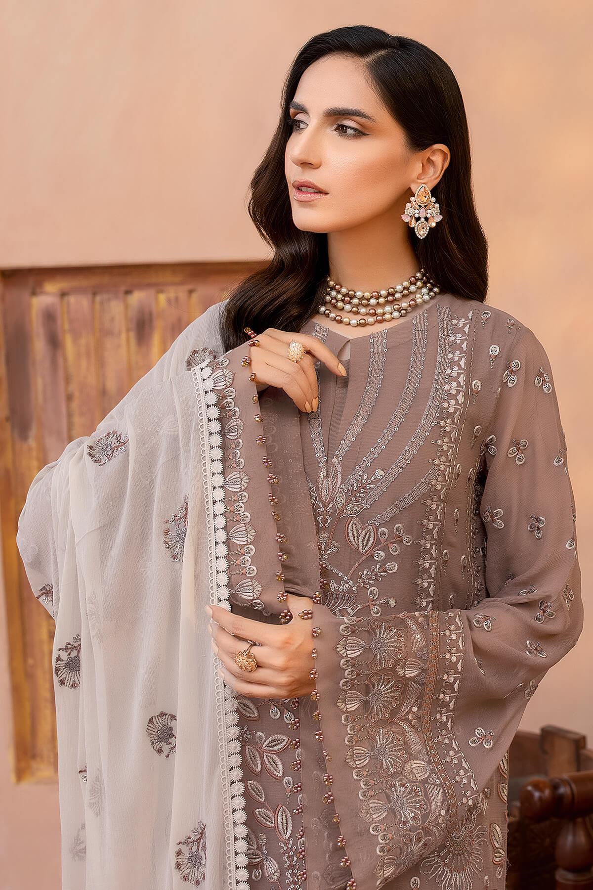 Flossie Elnaz Chiffon Formal Collection – Otter - Image 3