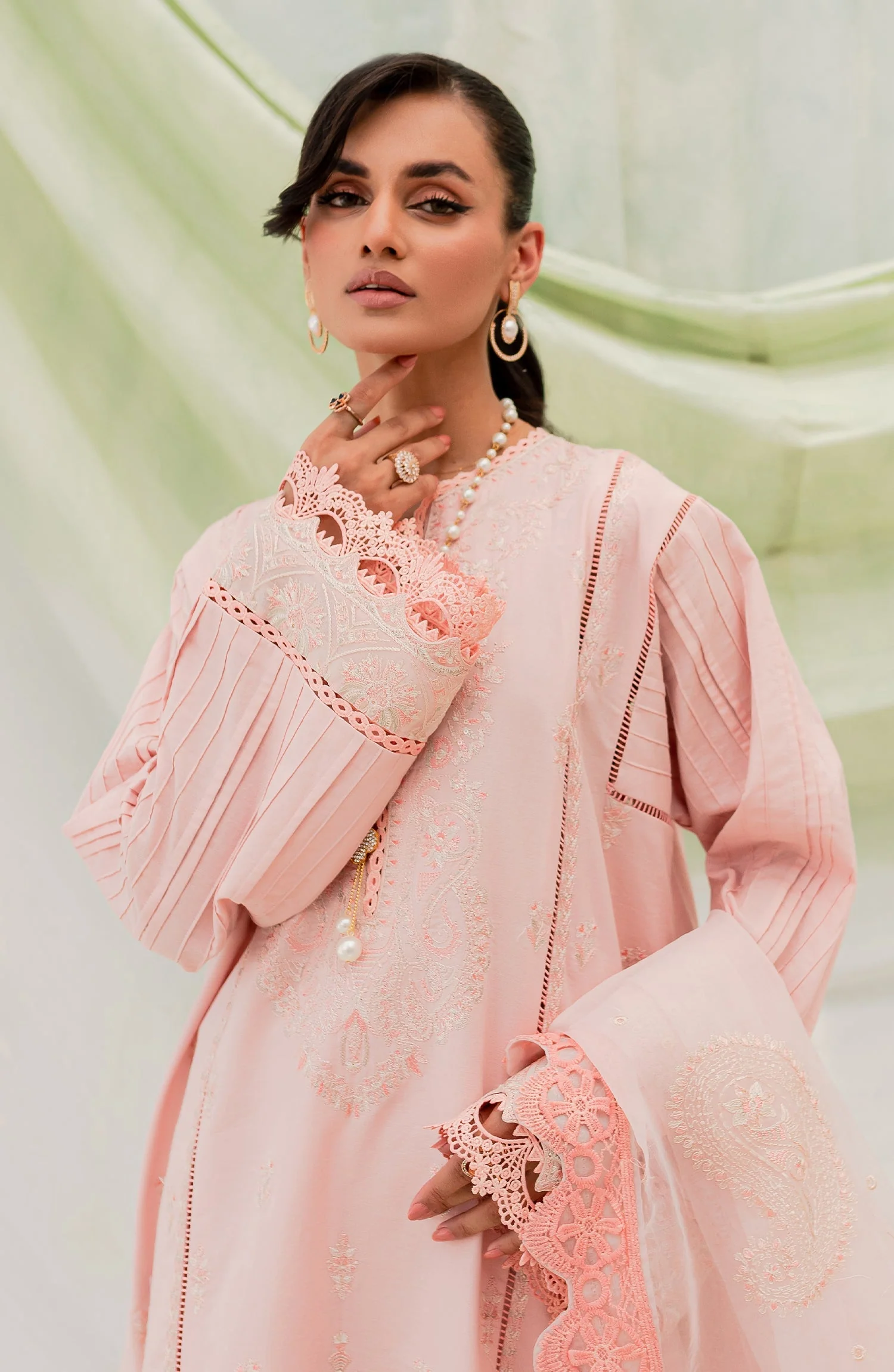 Freesia by Maryum N Maria Maheru Luxury Lawn – Porna (MLFD-152) - Image 2