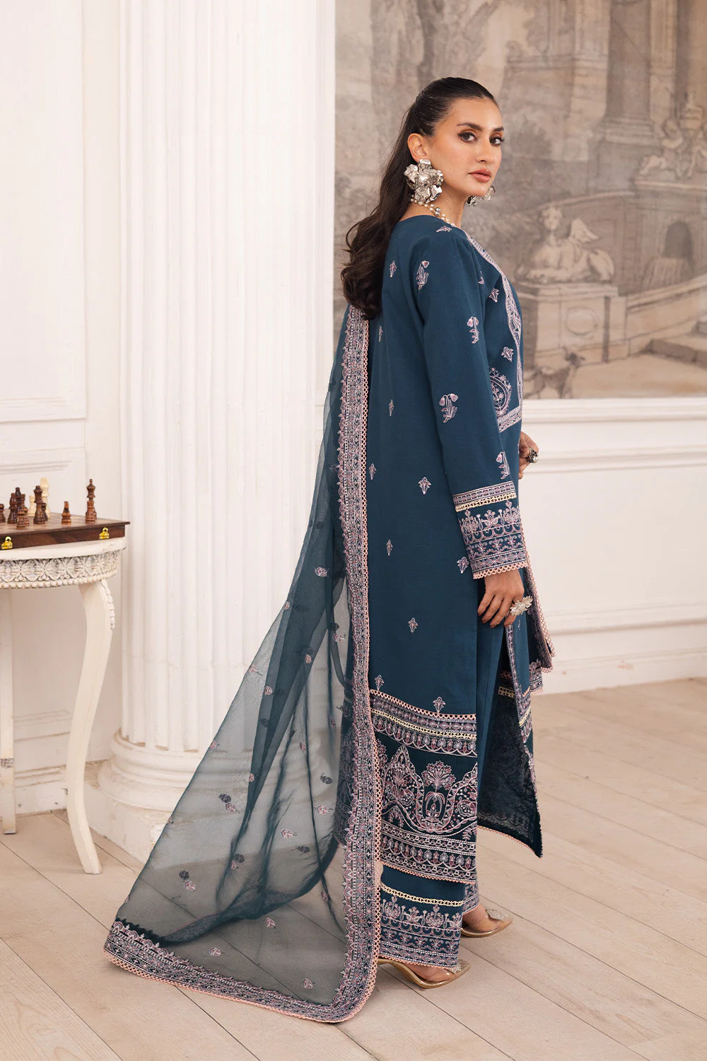 Freesia Mira Lawn by Maryum N Maria – FIROUZEH - FS50101 - Image 3