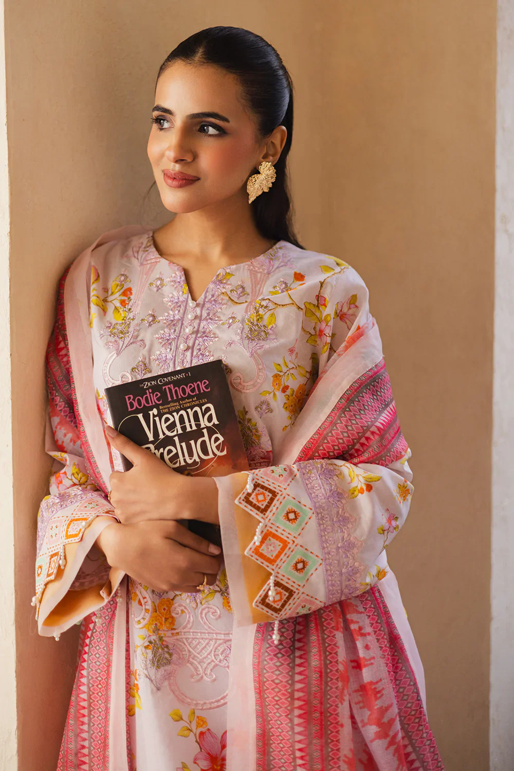 Freesia Zen Lawn by Maryum N Maria – FW-50071 Adiva - Image 2