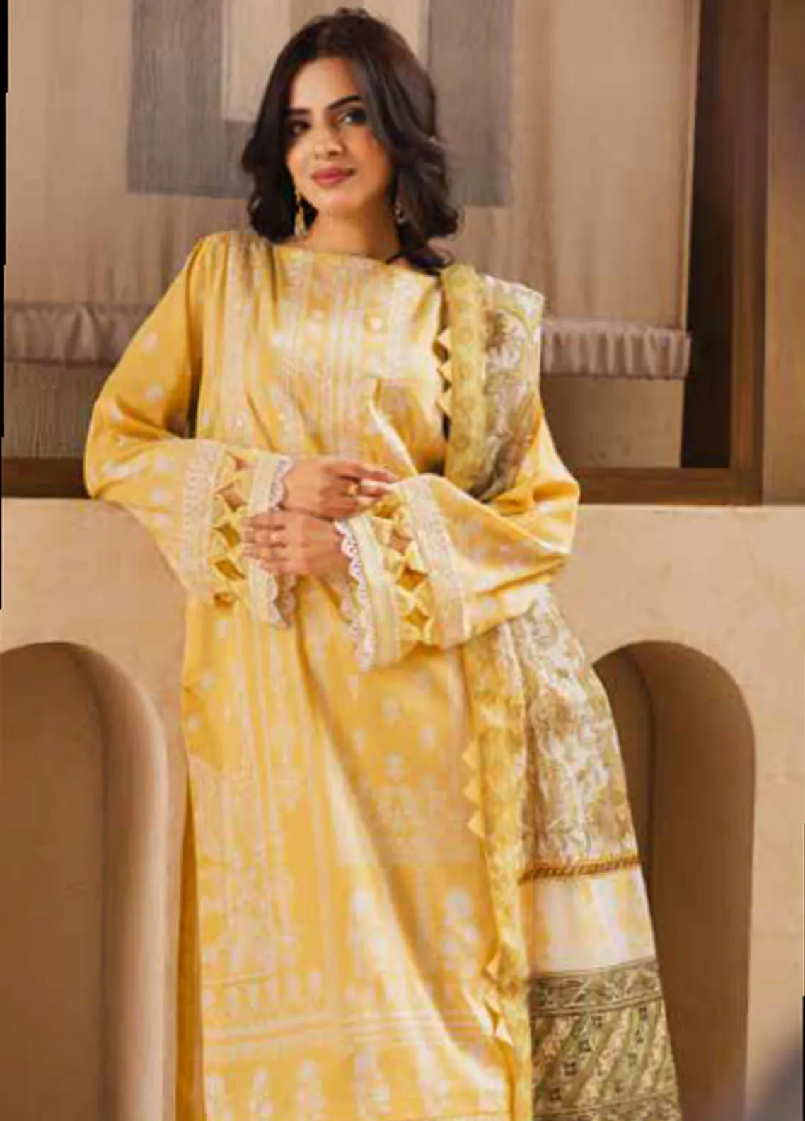Freesia Zen Lawn by Maryum N Maria – FW-50078 afreeah - Image 5