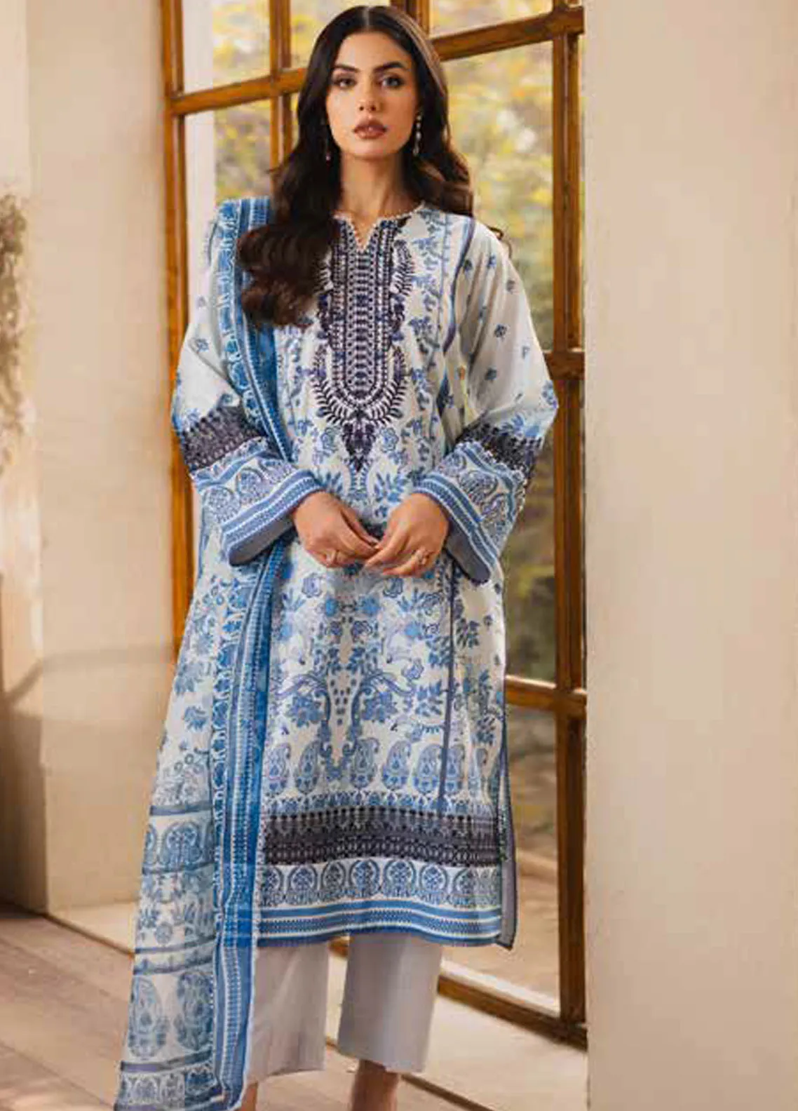 Freesia Zen Lawn by Maryum N Maria – FW-50081 Luna