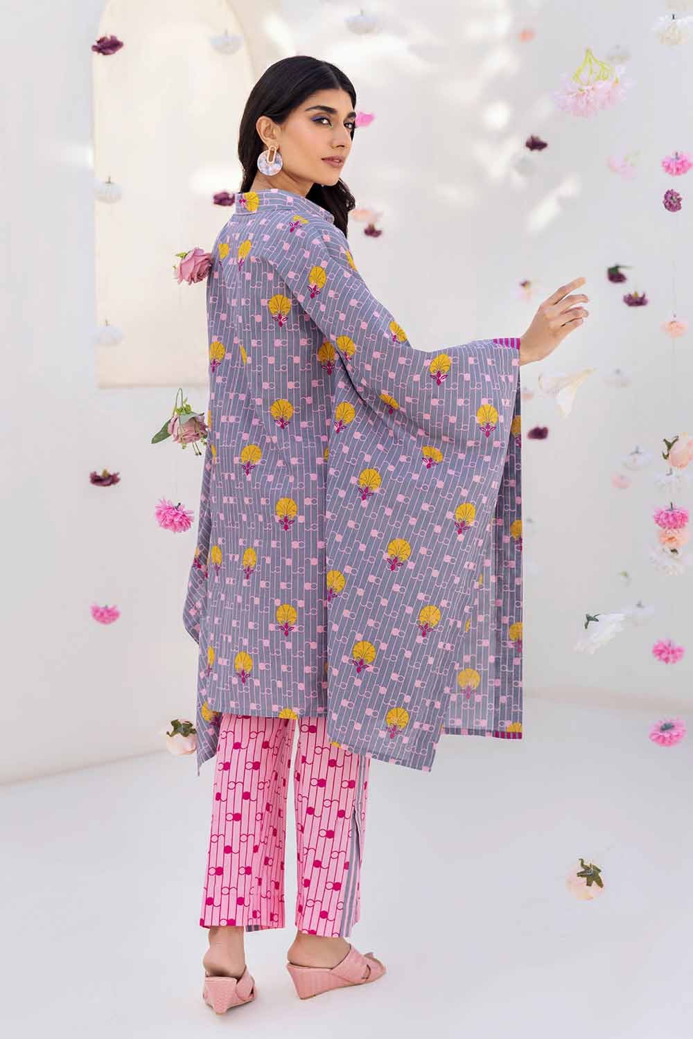 Gul Ahmed Pre-Fall – 2PC Printed Cambric Suit TCN-32007 - Image 3