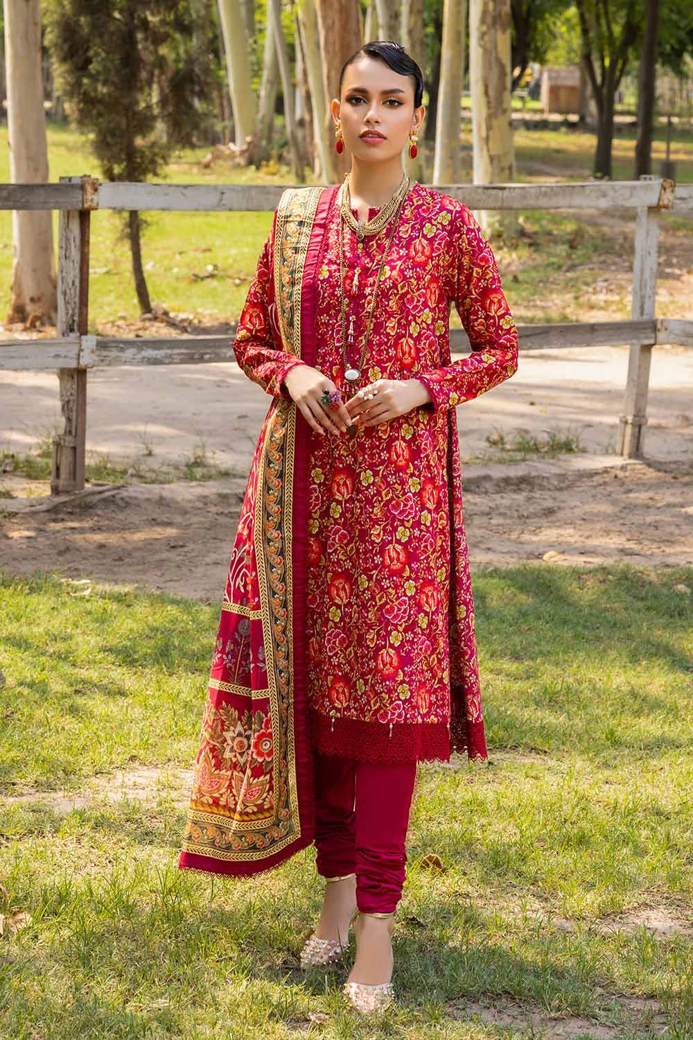 Gul Ahmed – 3PC Digital Printed Cambric Suit with Lawn Dupatta CBN-32017 - Image 3
