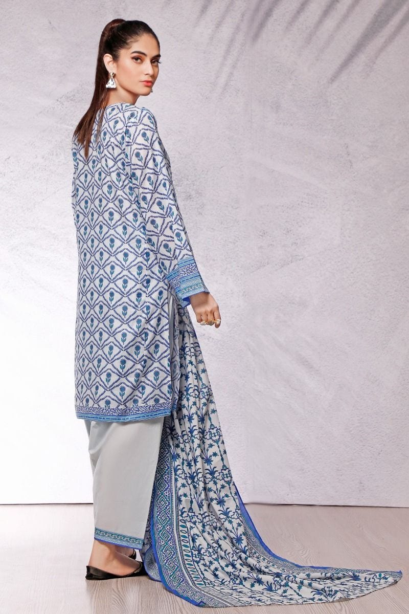 Gul Ahmed Azaadi Edition – 3 PC Unstitched Digital Printed Lawn Suit CLP-16 A - Image 3