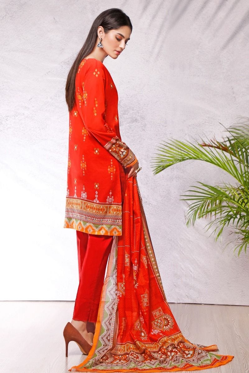 Gul Ahmed Azaadi Edition โ 3 PC Unstitched Digital Printed Lawn Suit CLP-54 A - Image 2