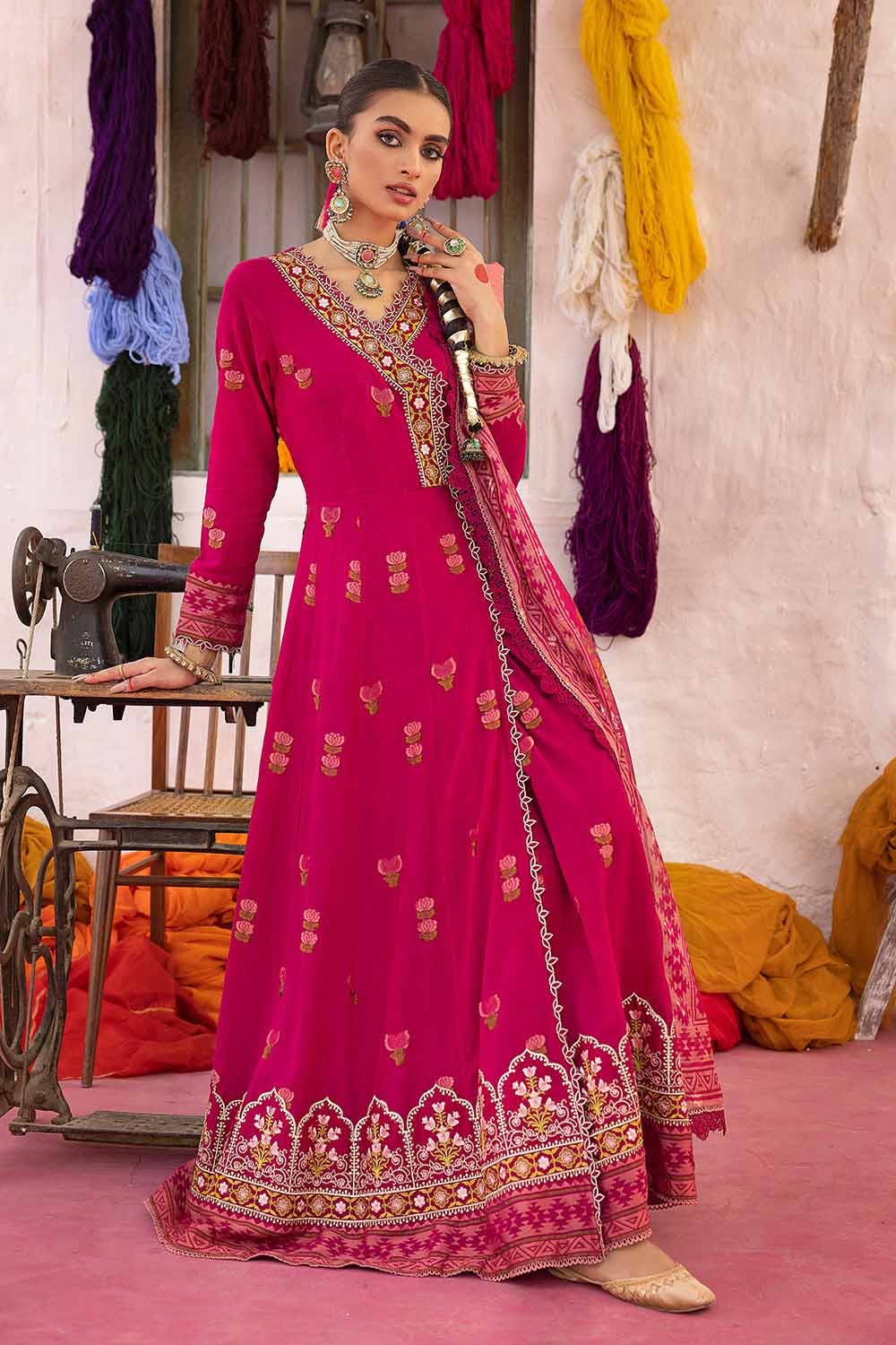 Gul Ahmed Festive – 3PC Embroidered Jacquard Shirt with Digital Printed Jacquard Dupatta and Neckline FE-32037 - Image 6