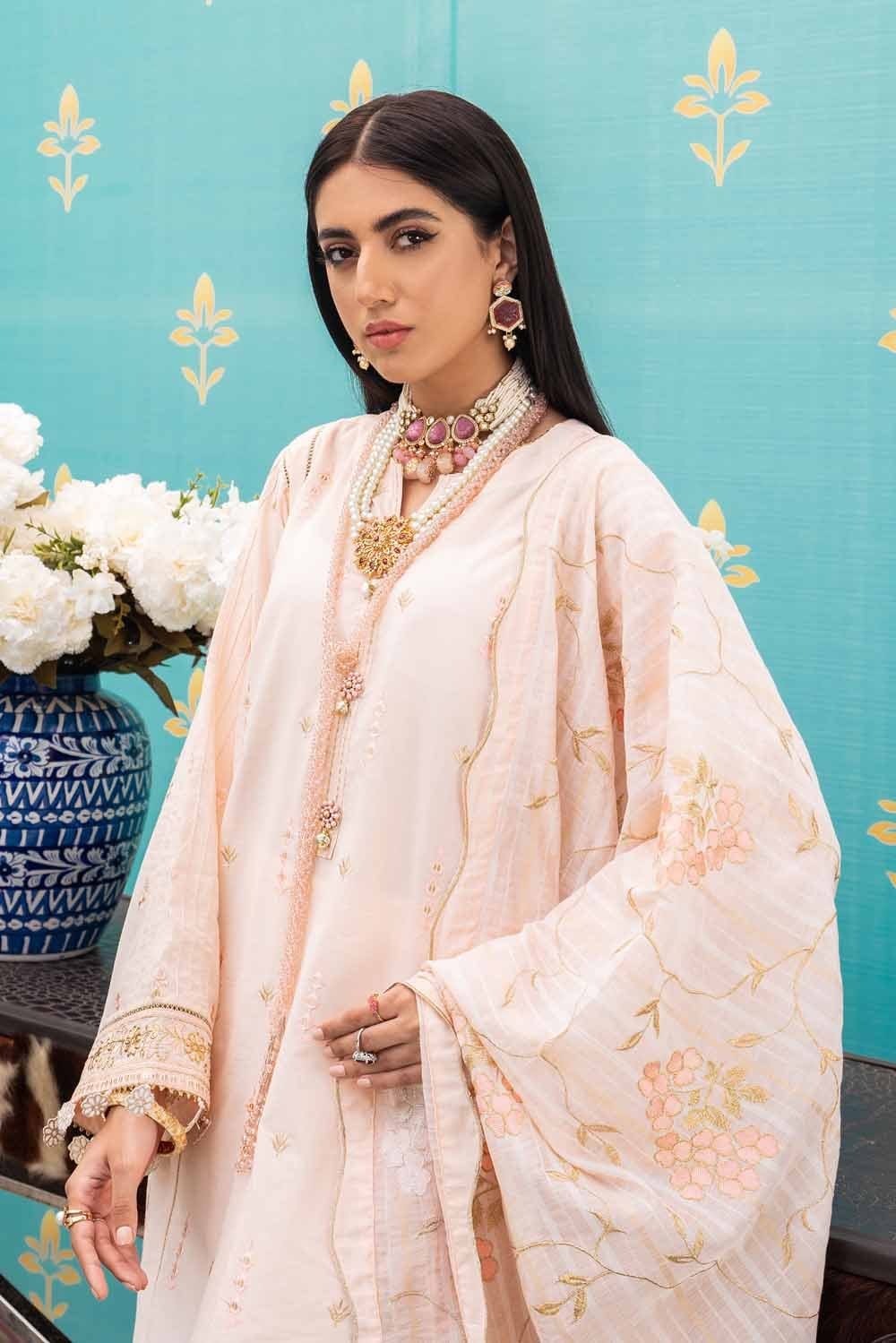Gul Ahmed Festive Collection โ Embroidered Lawn Suit with Yarn Dyed Dupatta FE-12048 - Image 2