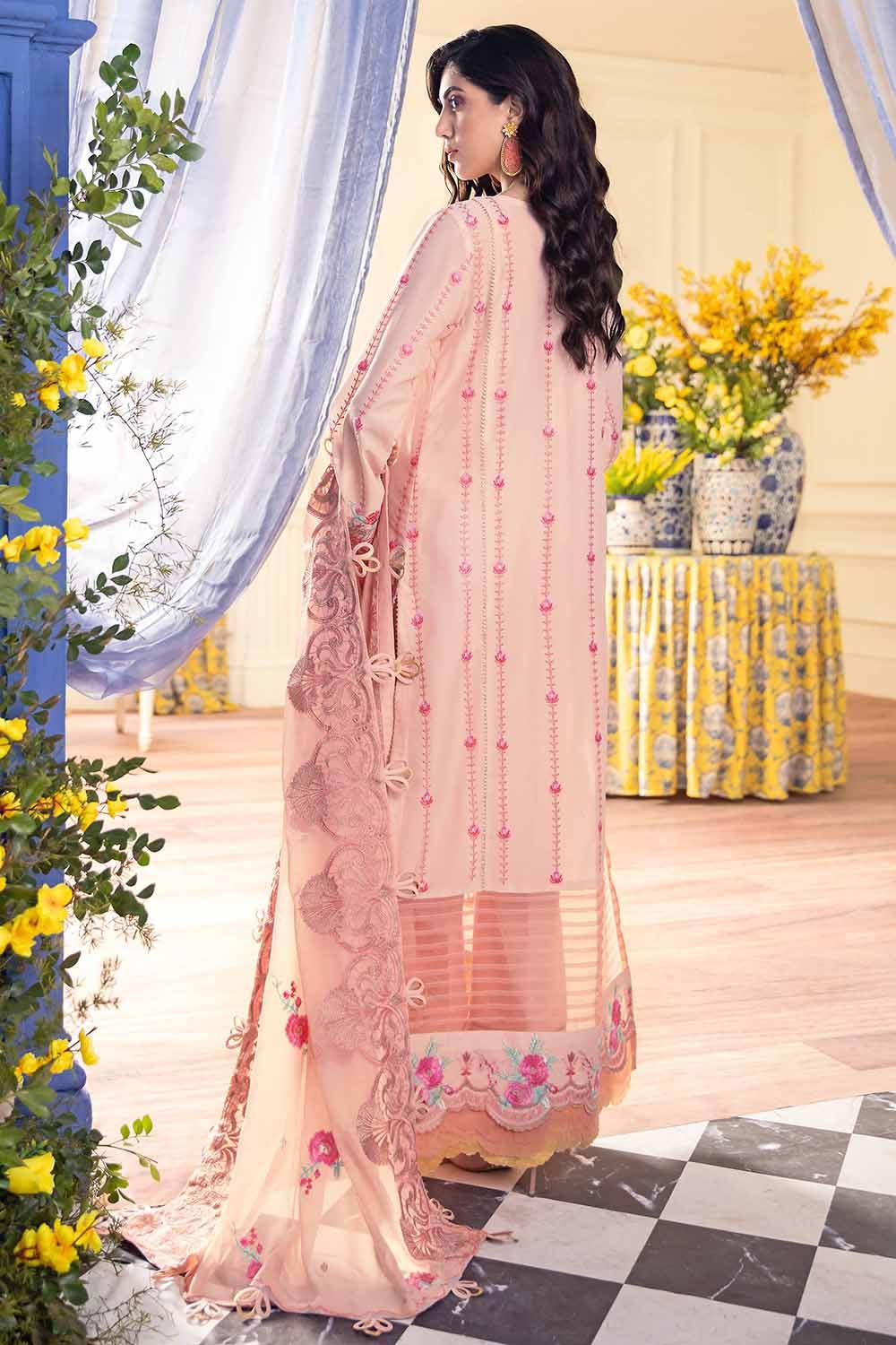 Gul Ahmed Festive Eid-ul-Adha Collection – 3PC Chiffon Embroidered Suit with Chiffon Dupatta FE-22076 - Image 2