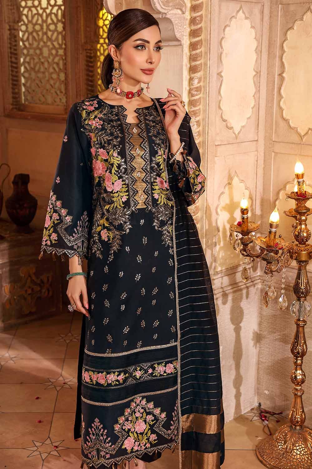 Gul Ahmed Festive Eid-ul-Adha Collection – 3PC Lawn Embroidered Suit with Jacquard Dupatta FE-12188 - Image 3