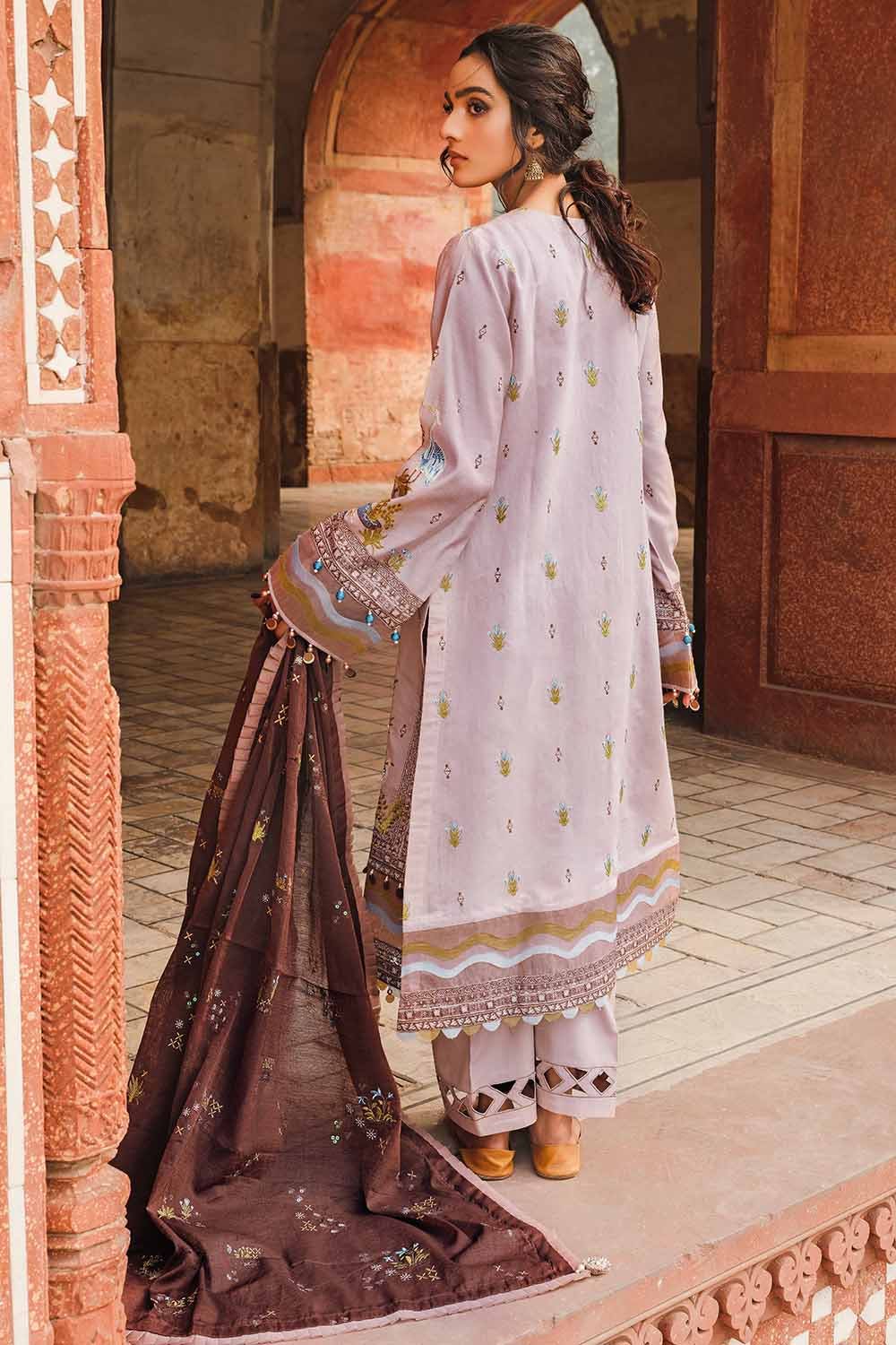 Gul Ahmed Festive Eid-ul-Adha Collection – 3PC Lawn Embroidered Suit with Paper Cotton Dupatta FE-12013 - Image 2