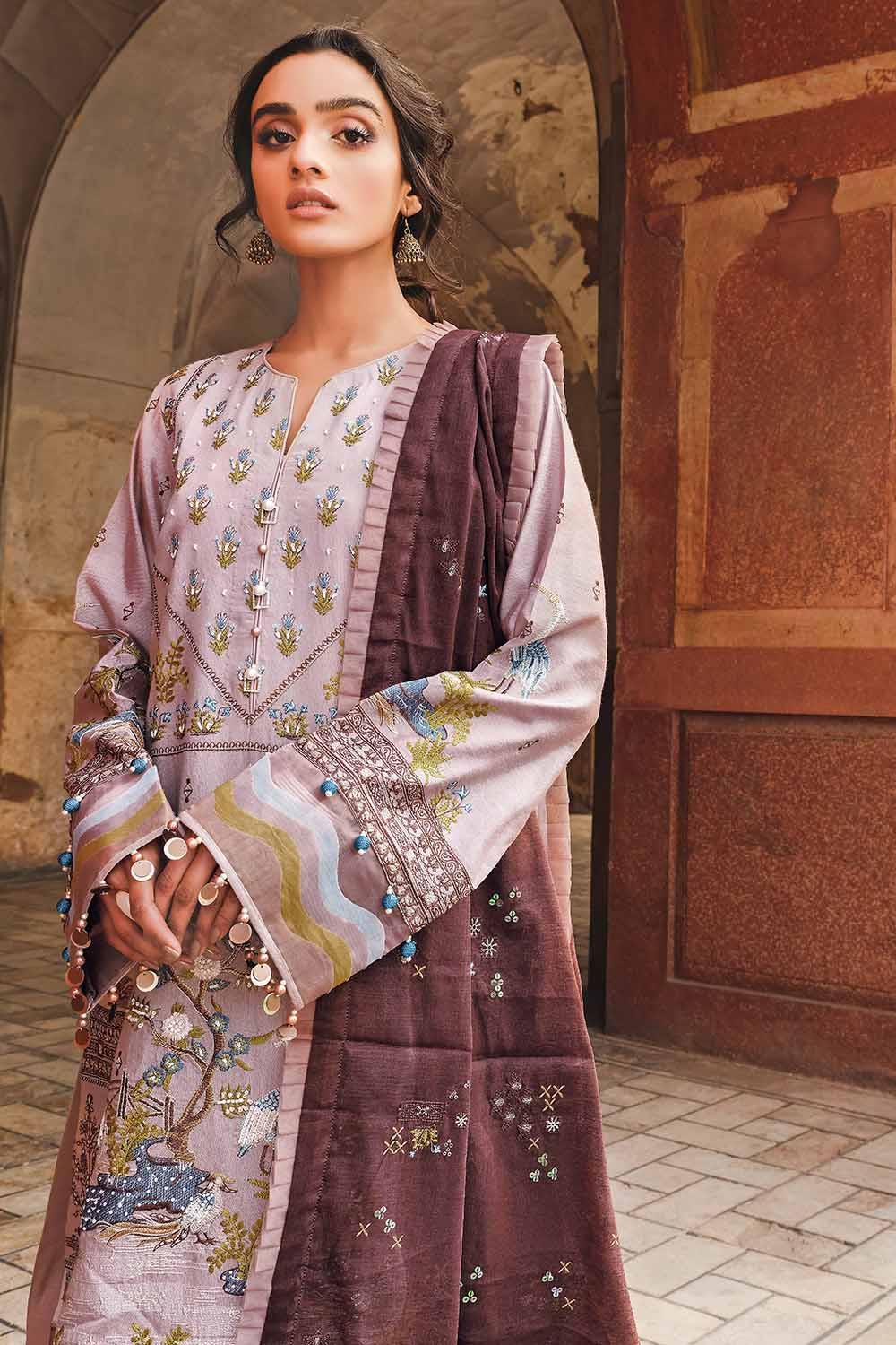 Gul Ahmed Festive Eid-ul-Adha Collection – 3PC Lawn Embroidered Suit with Paper Cotton Dupatta FE-12013 - Image 3