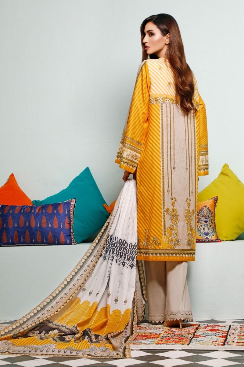 Gul Ahmed Mid-Summer Baraan Collection – 3 PC Unstitched Digital Embroidered Suit CL-892 - Image 2