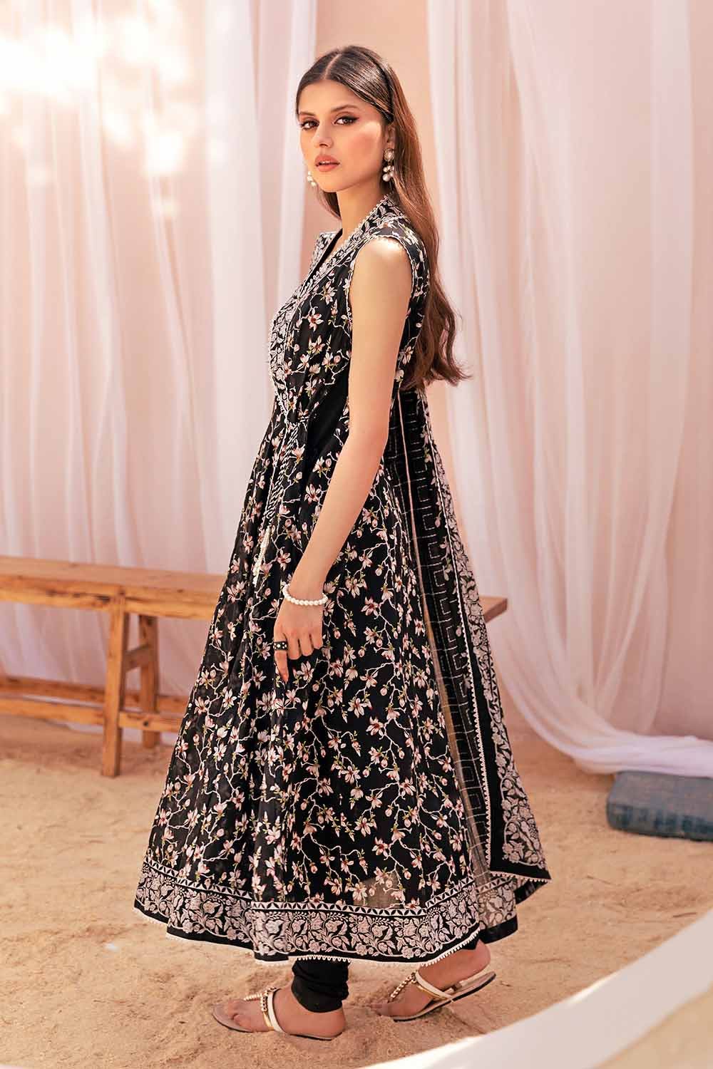 Gul Ahmed Monochrome Black & White – 3PC Unstitched Printed Lawn Suit B-32037 - Image 4