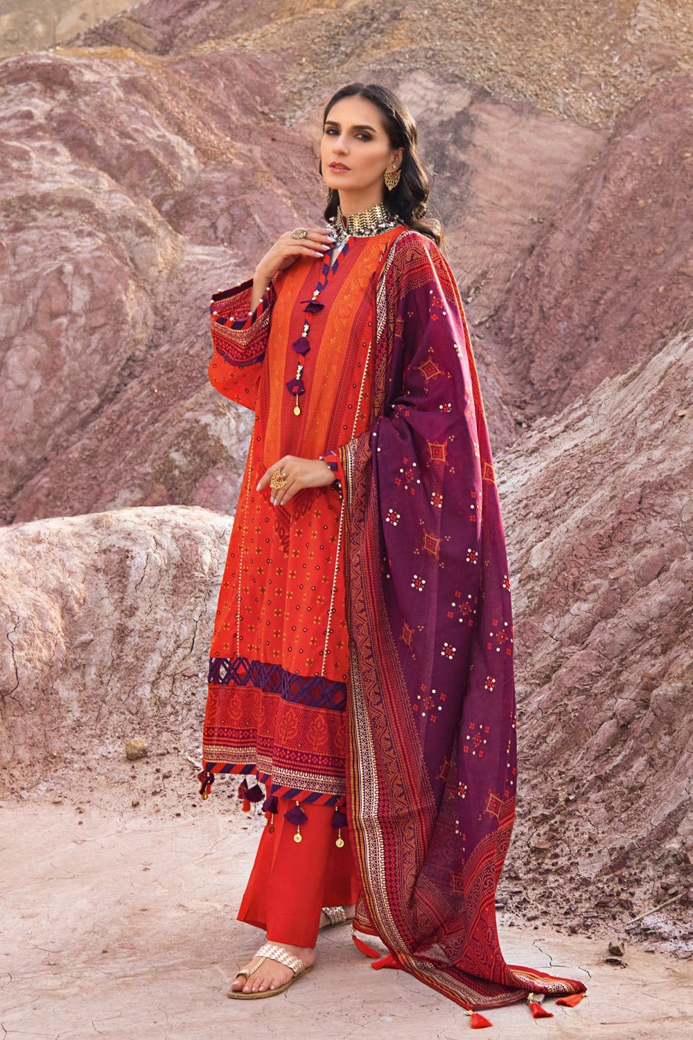 Gul Ahmed Summer 2022 · Chunri Collection – 3PC Chunri Lawn Suit CL-22038 A