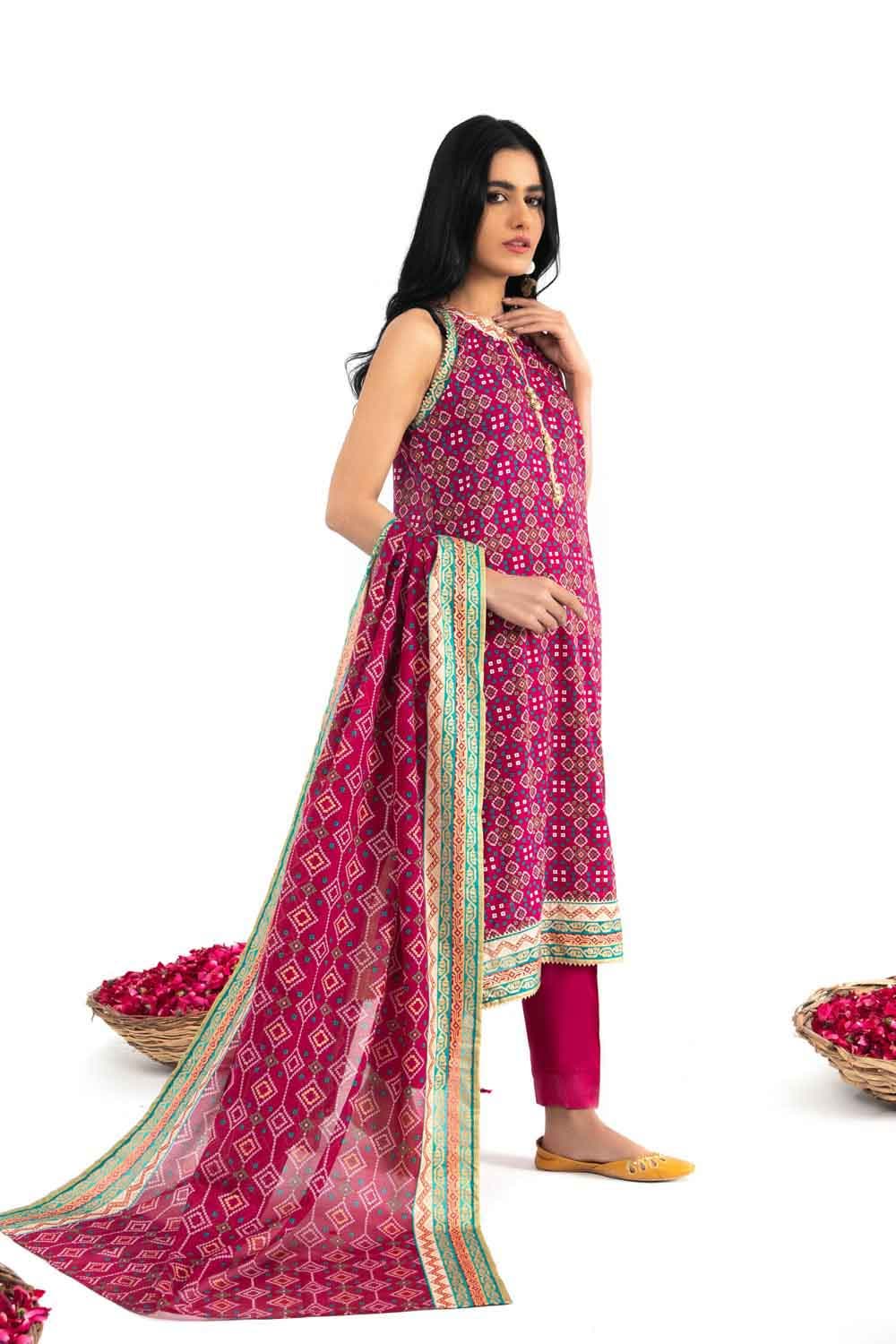 Gul Ahmed Summer 2022 · Chunri Collection – 3PC Chunri Lawn Suit CL-22054 A - Image 4