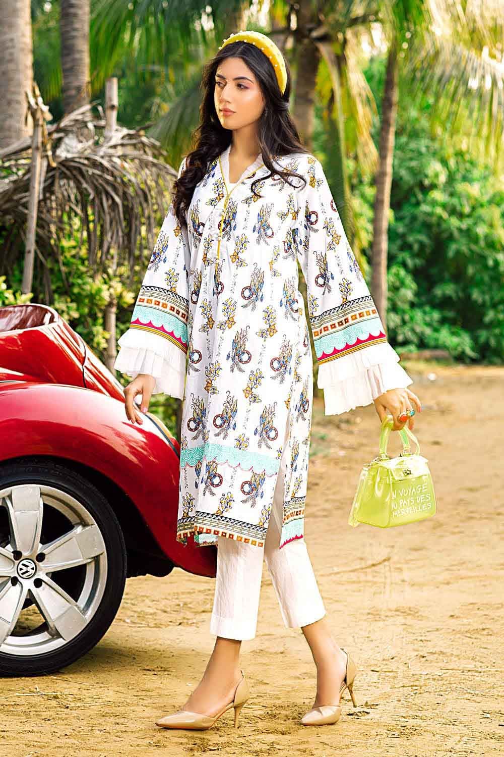 Gul Ahmed Summer 2022 · Essential 1 PC Collection – 1PC Digital Printed Lawn Shirt SL-872 - Image 3