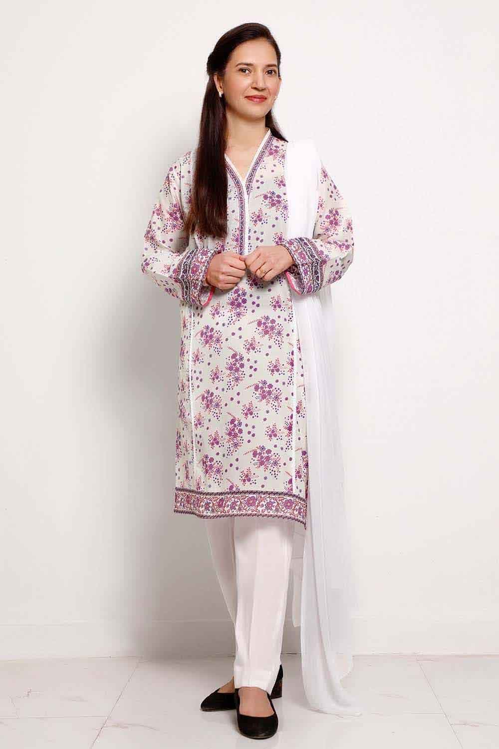 Gul Ahmed Summer 2022 · Essential 1 PC Collection – 1PC Printed Lawn Fabric SL-915 B - Image 2