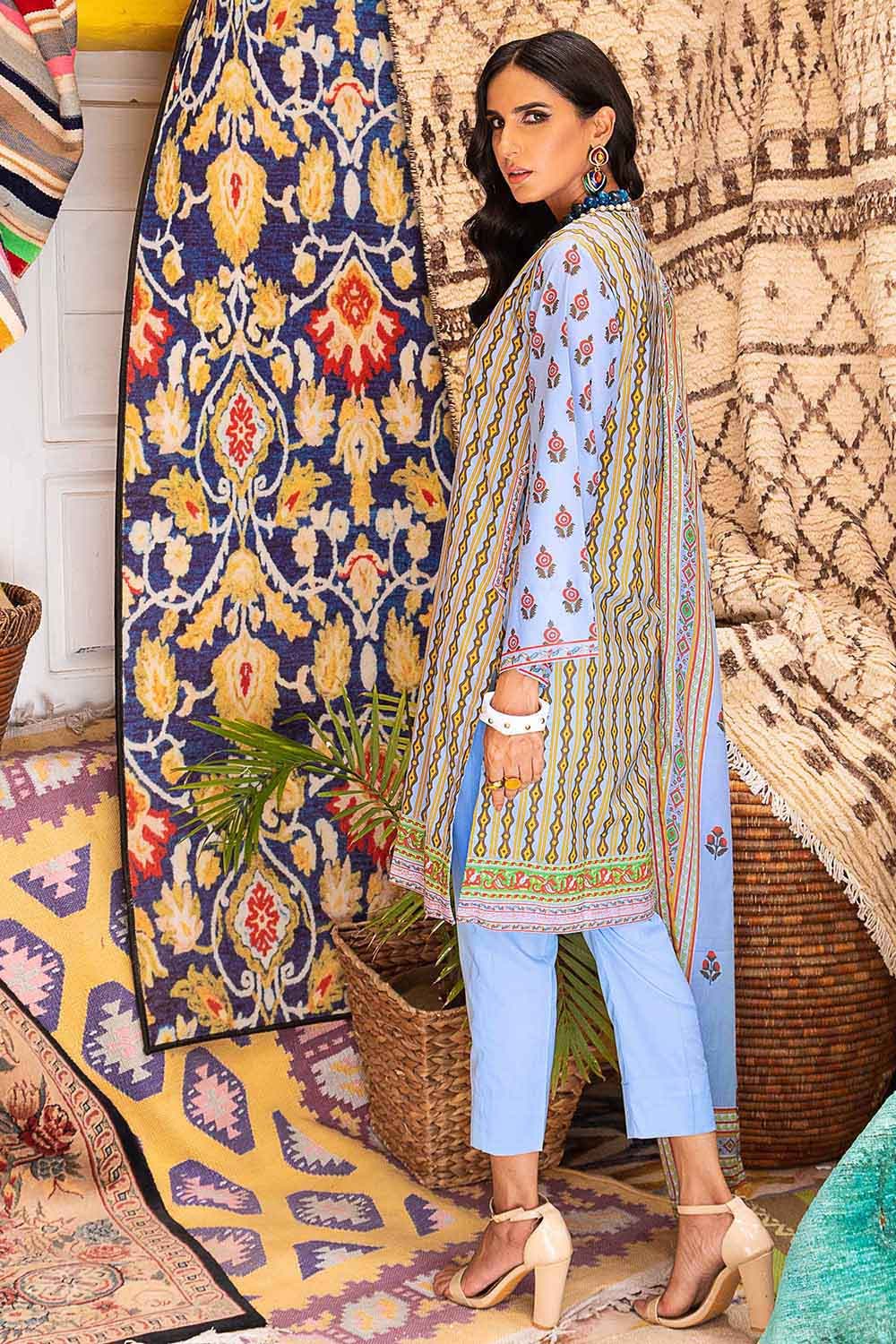 Gul Ahmed Summer 2022 · Essential 2PC Collection – 2PC Printed Lawn Shirt Dupatta TL-312 A - Image 2