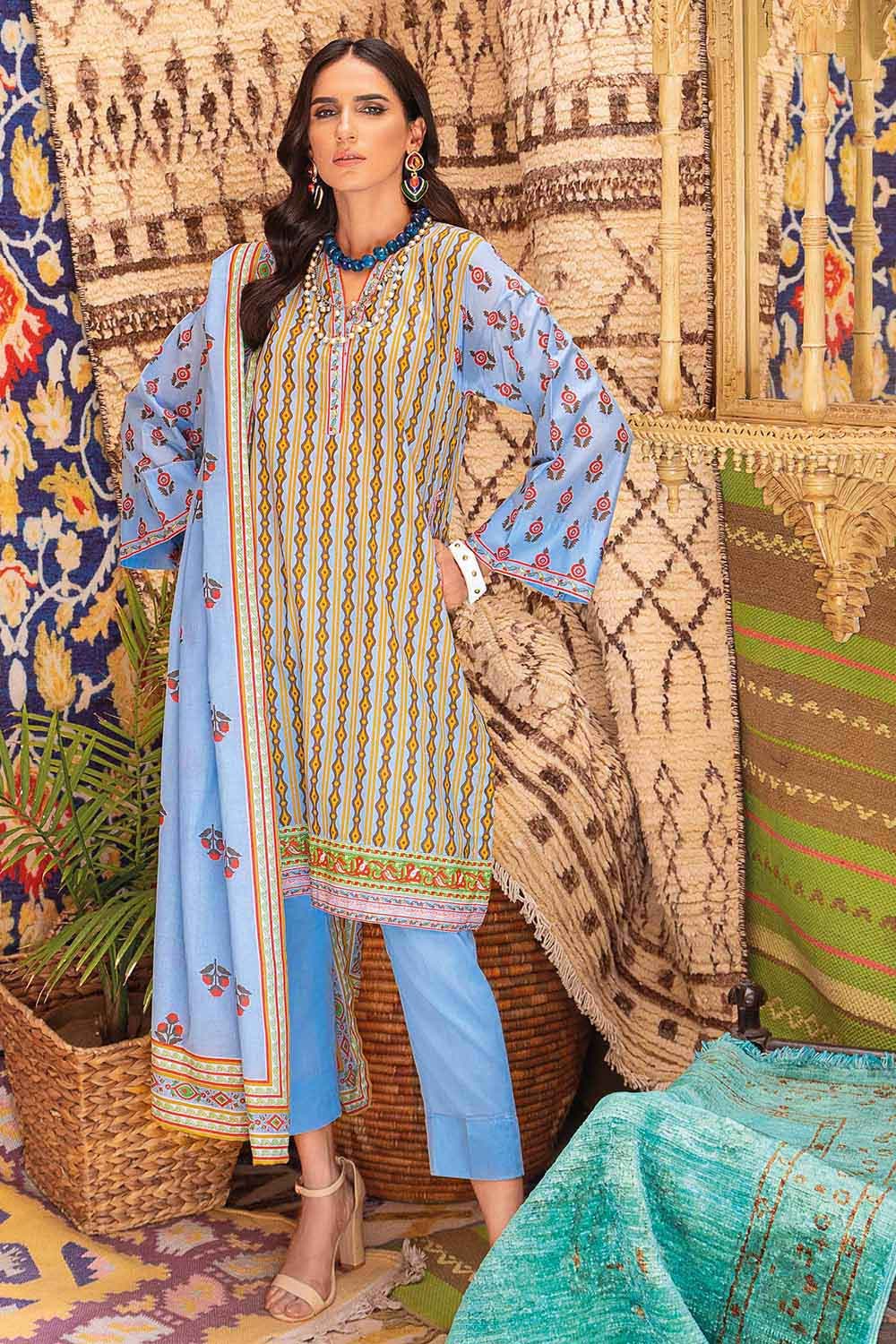 Gul Ahmed Summer 2022 · Essential 2PC Collection – 2PC Printed Lawn Shirt Dupatta TL-312 A - Image 3