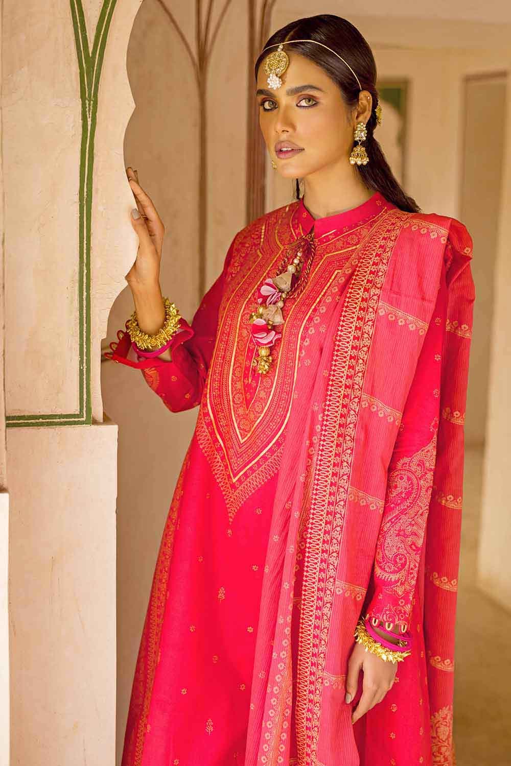 Gul Ahmed Summer 2022 · Essential 3PC Collection – 3PC Banarsi Brocade Lawn Suit CL-22183 B - Image 2