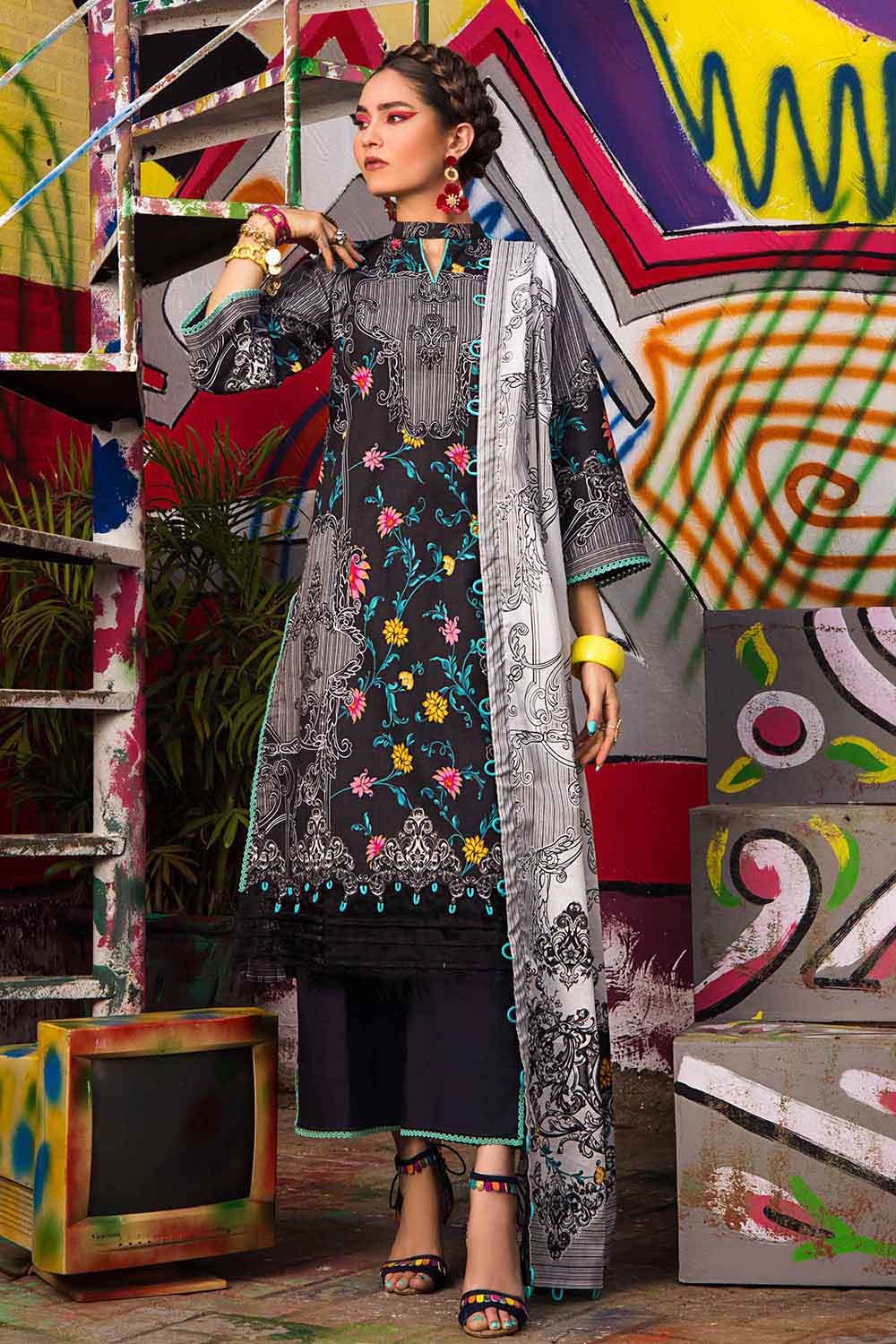 Gul Ahmed Summer 2022 · Essential 3PC Collection – 3PC Digital Printed Lawn Suit B-22006 - Image 2